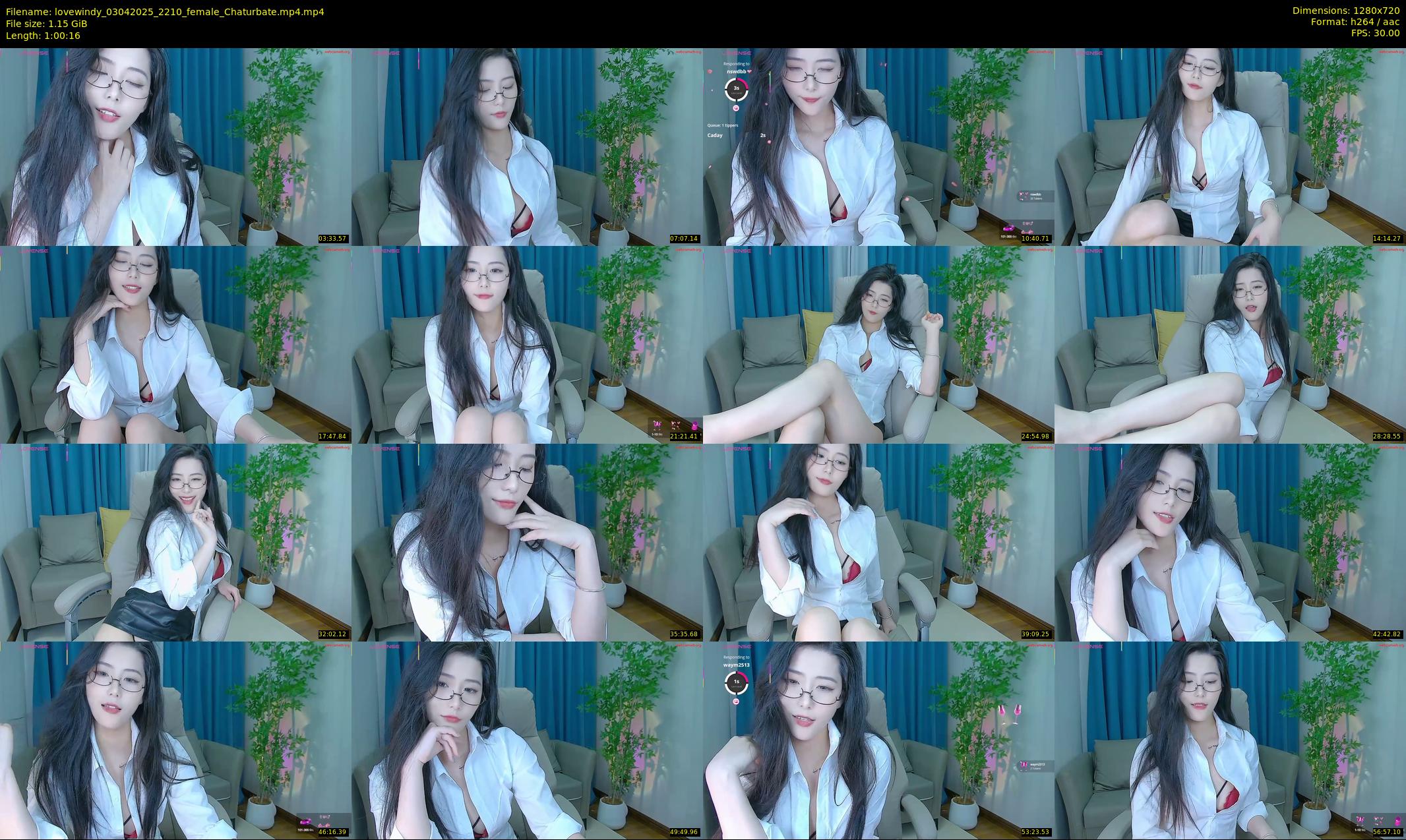 lovewindy — 61 minute Chaturbate female cam show recording, 720p, Apr 3, 2025