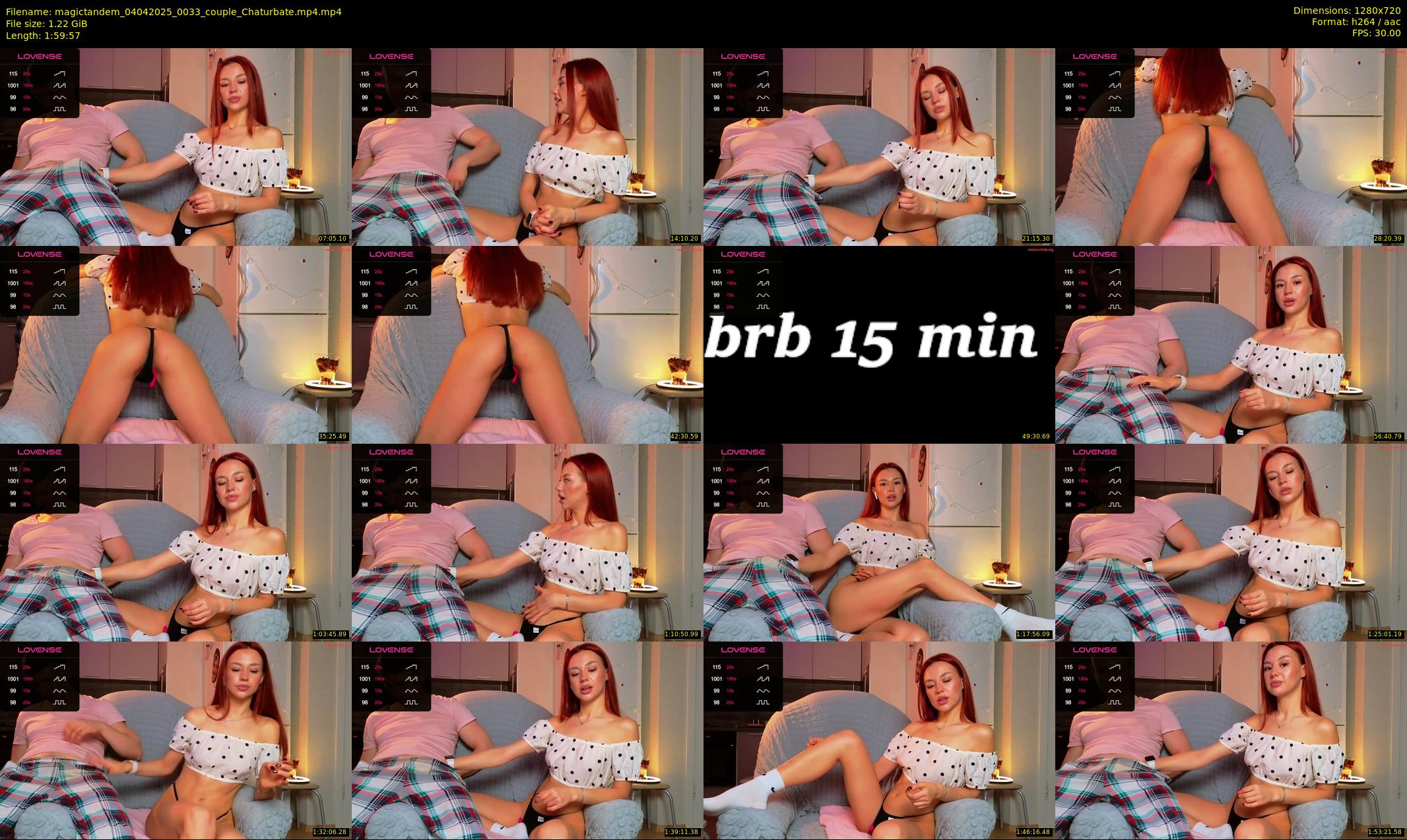 magictandem — 120 minute Chaturbate couple cam show recording, 720p, Apr 4, 2025