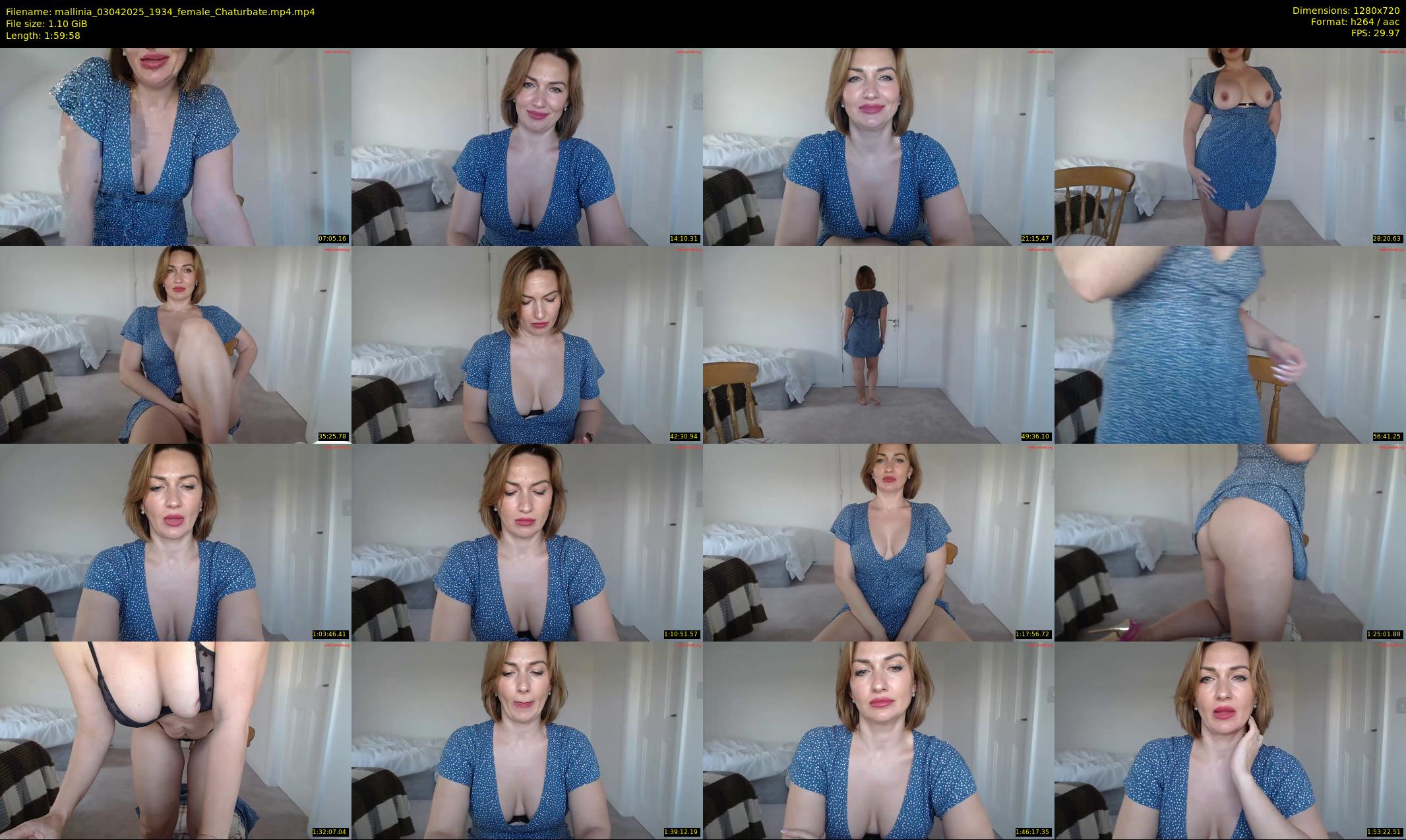 mallinia — 120 minute Chaturbate female cam show recording, 720p, Apr 3, 2025