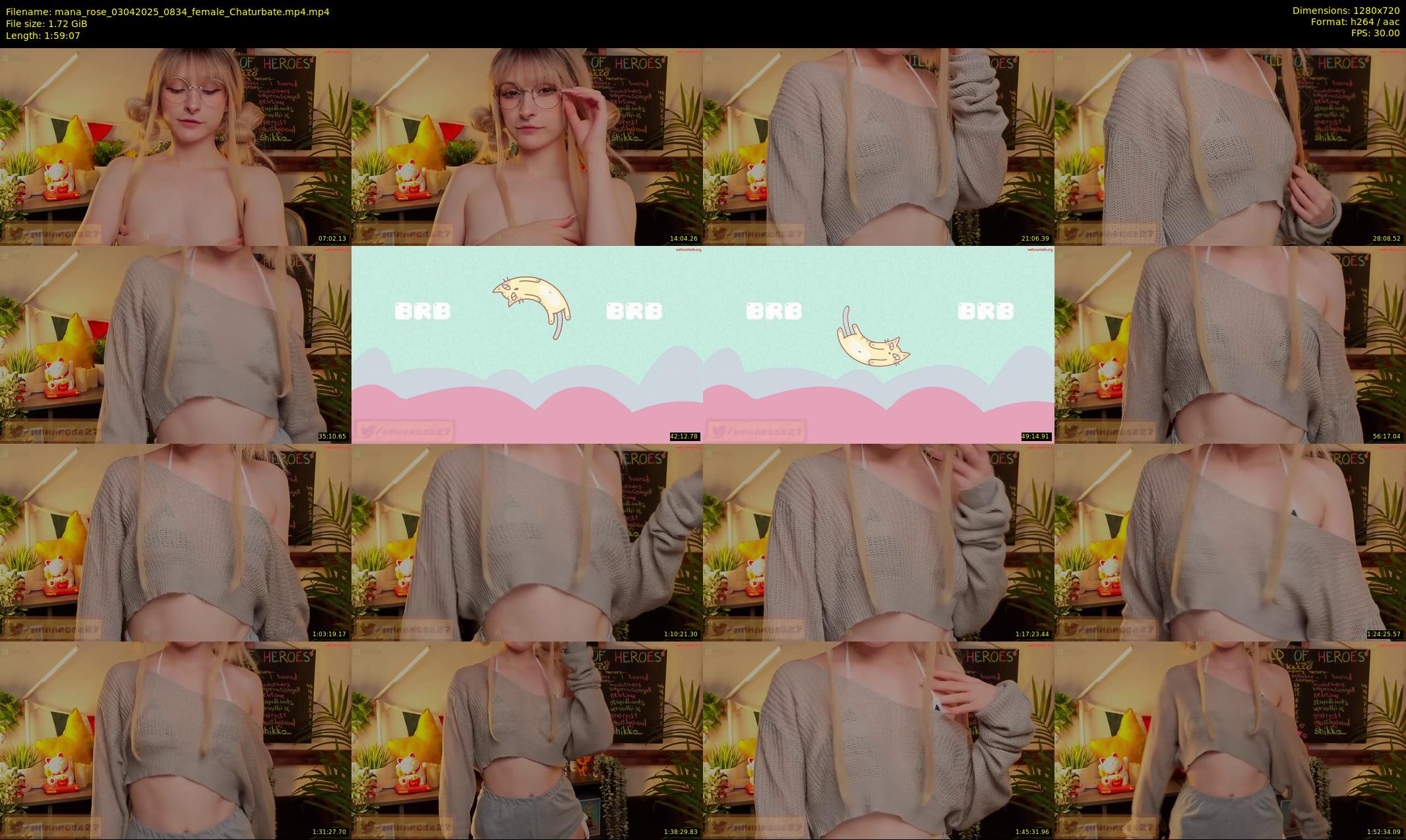 mana_rose — 120 minute Chaturbate female cam show recording, 720p, Apr 3, 2025