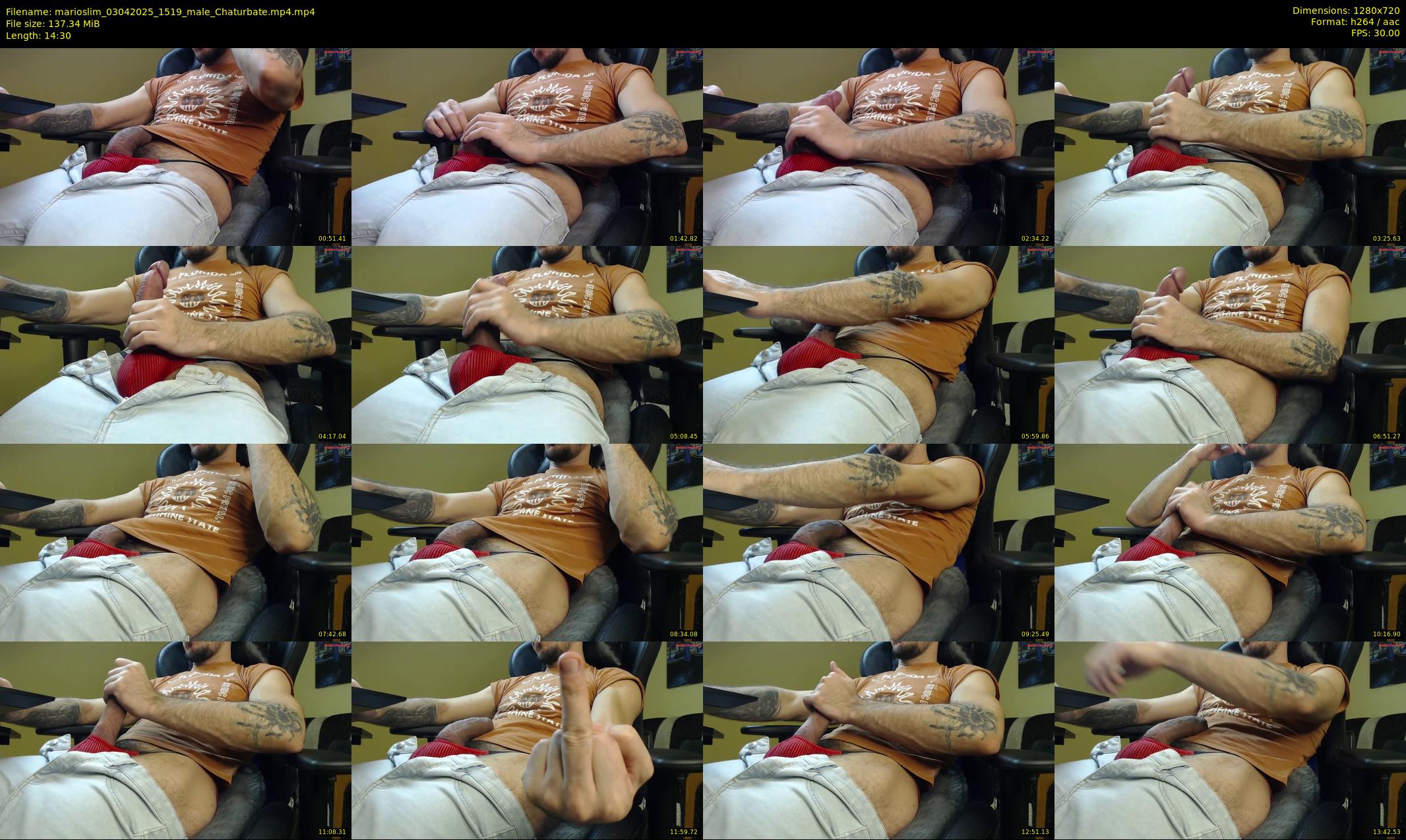 marioslim — 15 minute Chaturbate male cam show recording, 720p, Apr 3, 2025