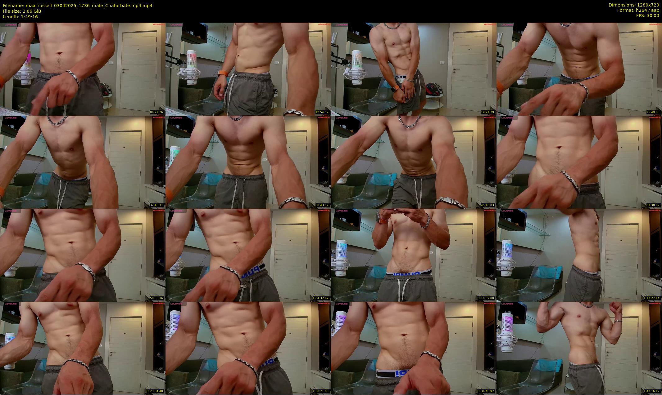 max_russell — 110 minute Chaturbate male cam show recording, 720p, Apr 3, 2025
