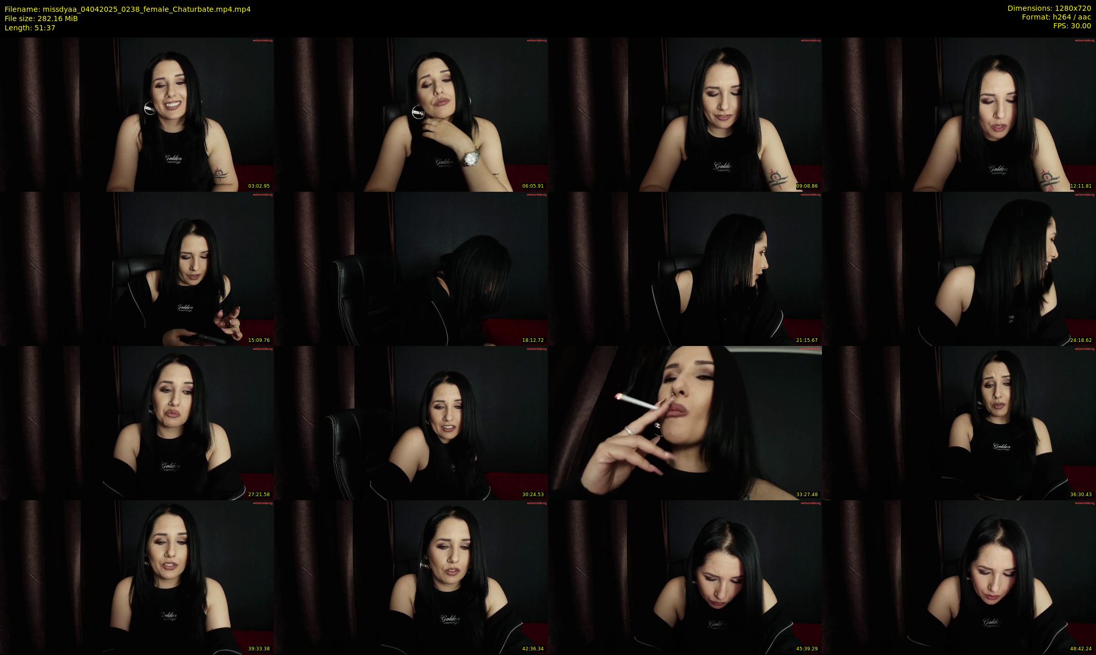missdyaa — 52 minute Chaturbate female cam show recording, 720p, Apr 4, 2025