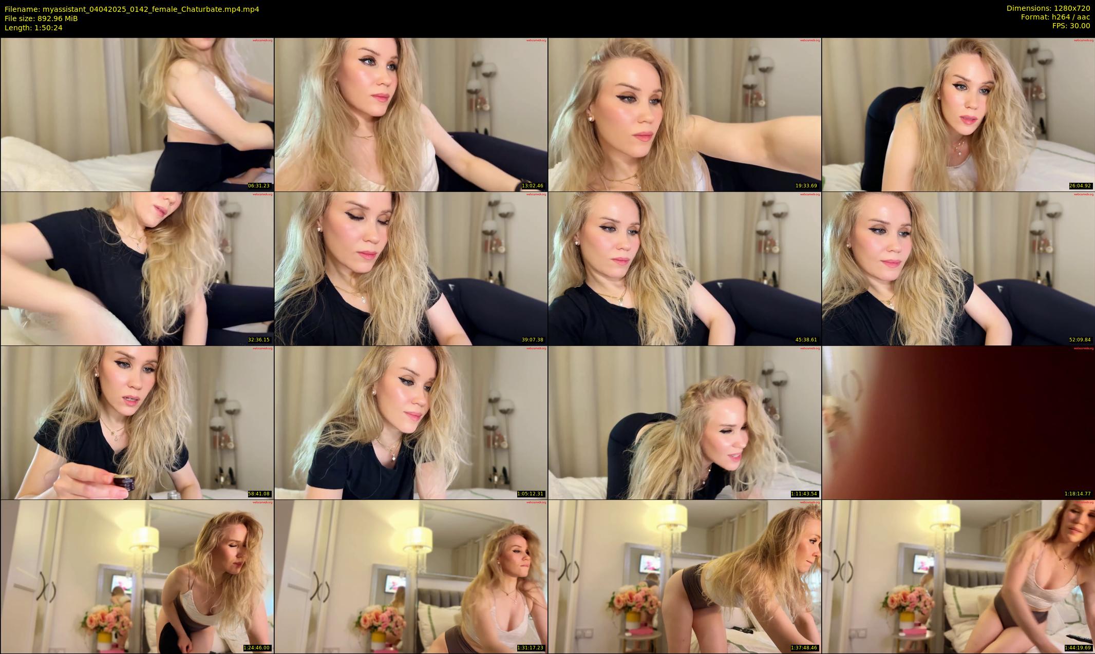 myassistant — 111 minute Chaturbate female cam show recording, 720p, Apr 4, 2025