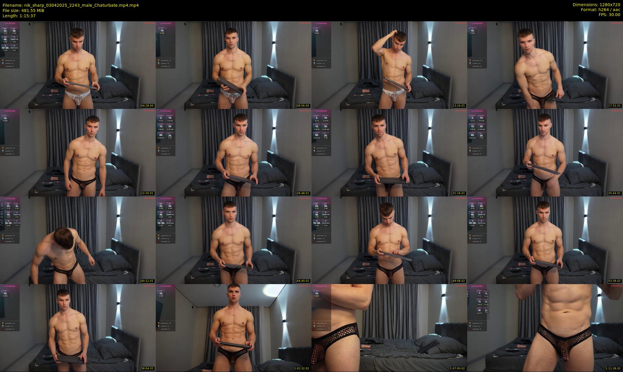 nik_sharp — 76 minute Chaturbate male cam show recording, 720p, Apr 3, 2025