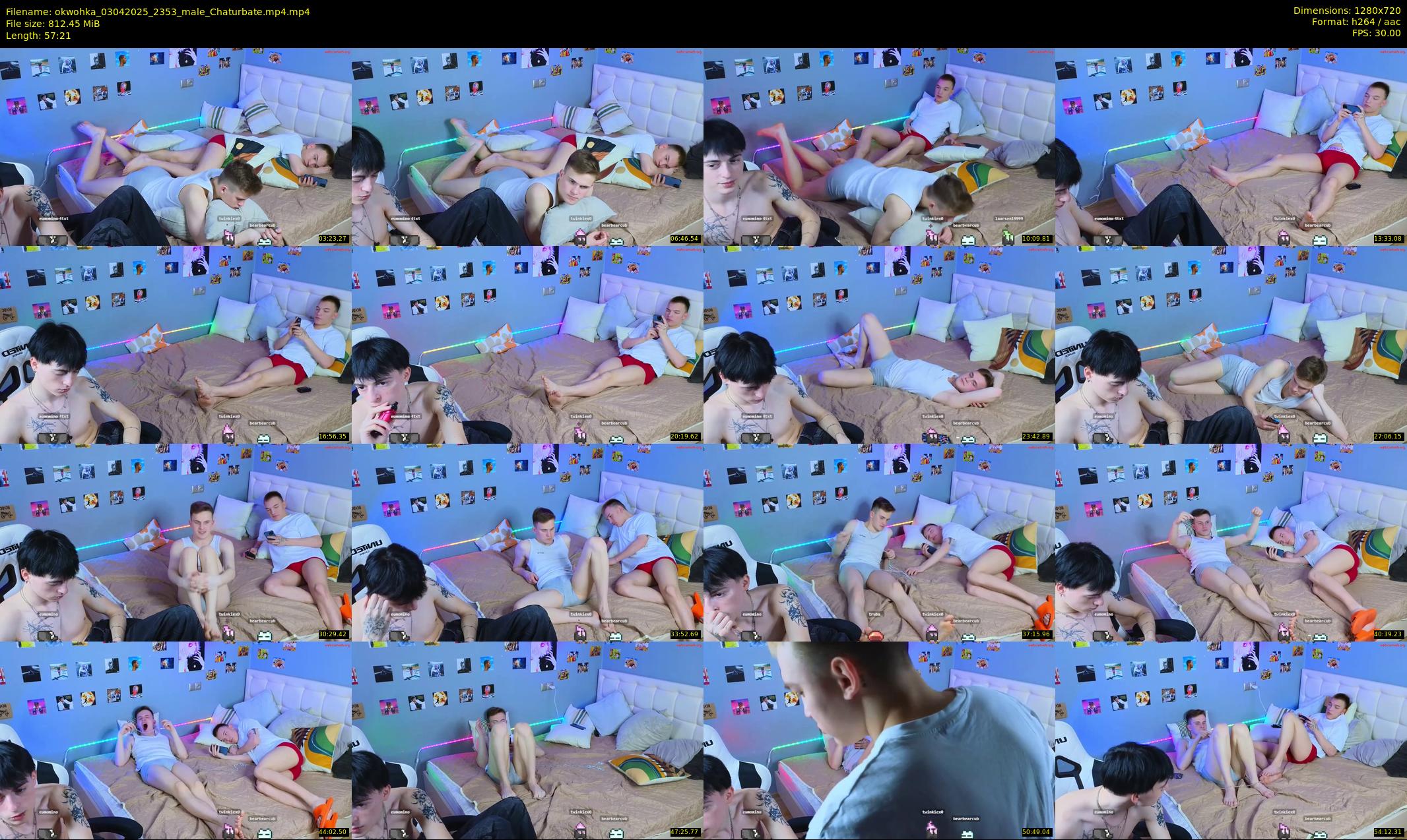 okwohka — 58 minute Chaturbate couple cam show recording, 720p, Apr 3, 2025