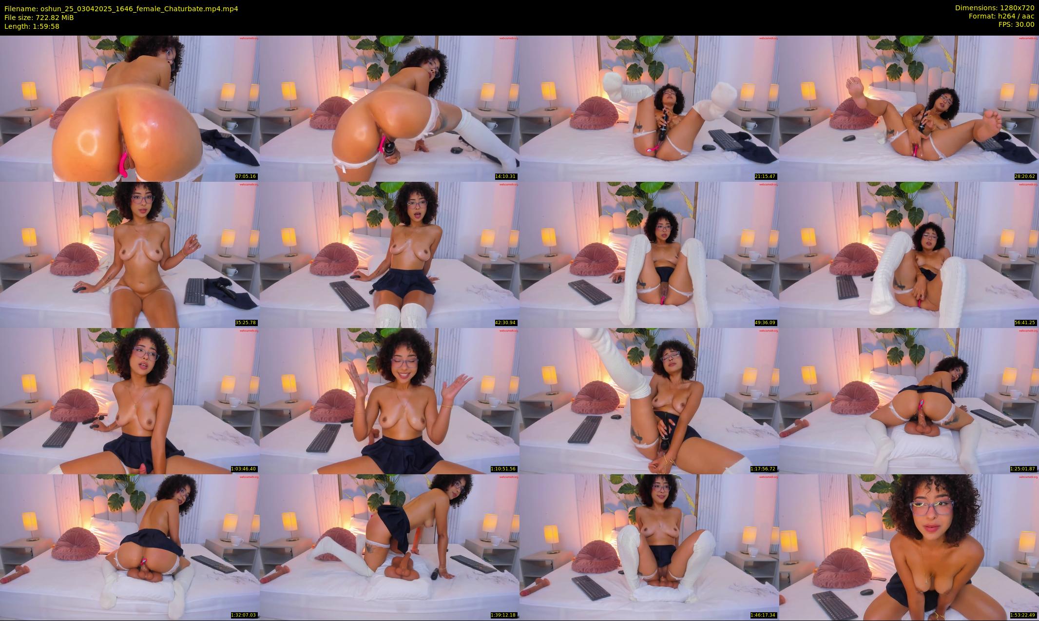 oshun_25 — 120 minute Chaturbate female cam show recording, 720p, Apr 3, 2025