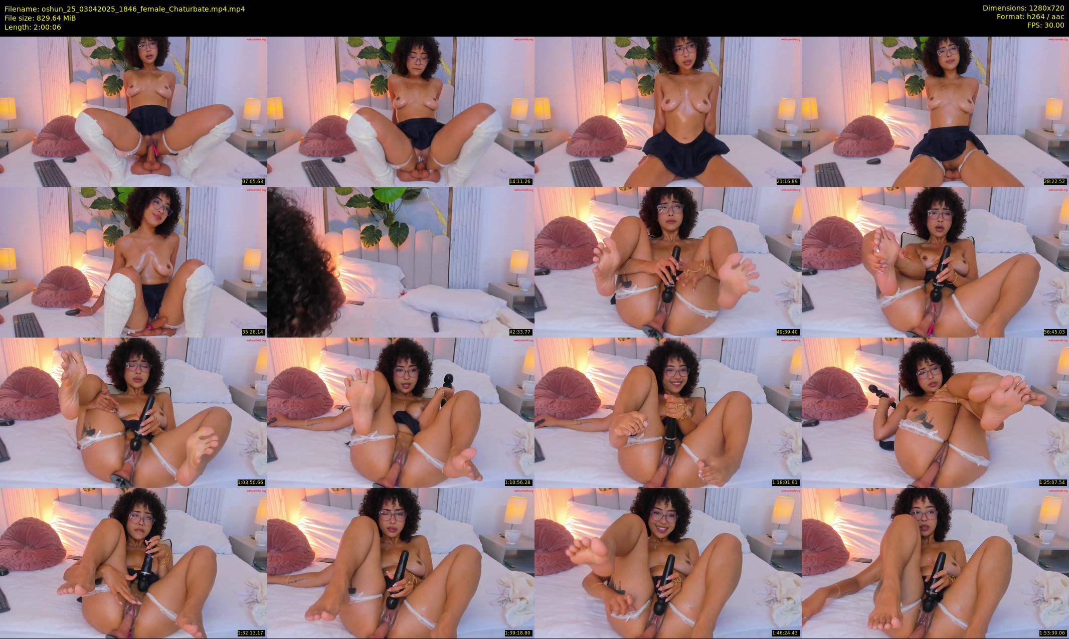 oshun_25 — 121 minute Chaturbate female cam show recording, 720p, Apr 3, 2025