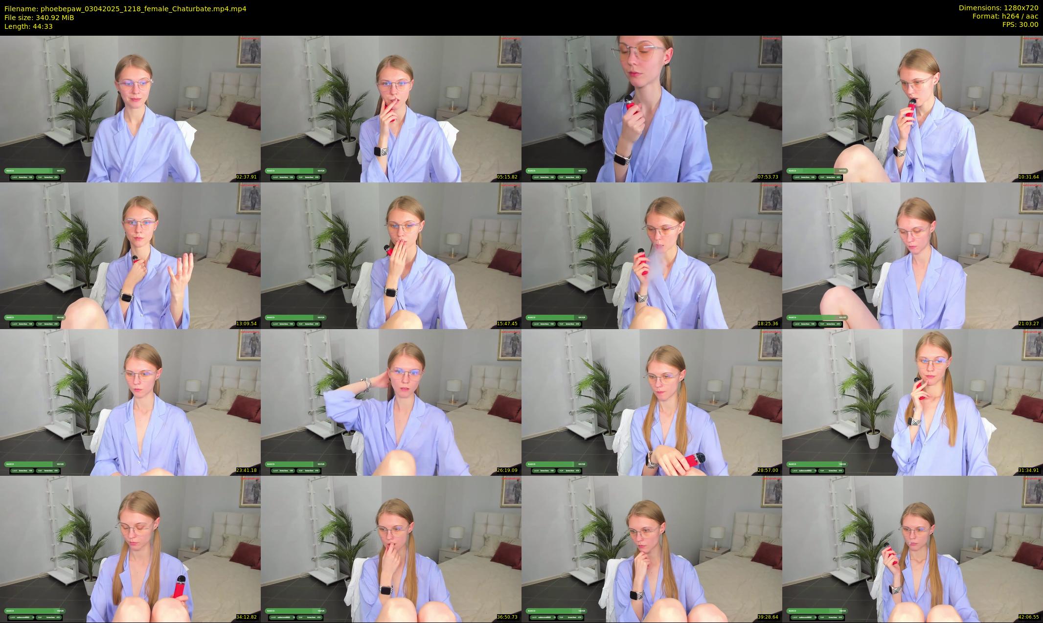 phoebepaw — 45 minute Chaturbate female cam show recording, 720p, Apr 3, 2025