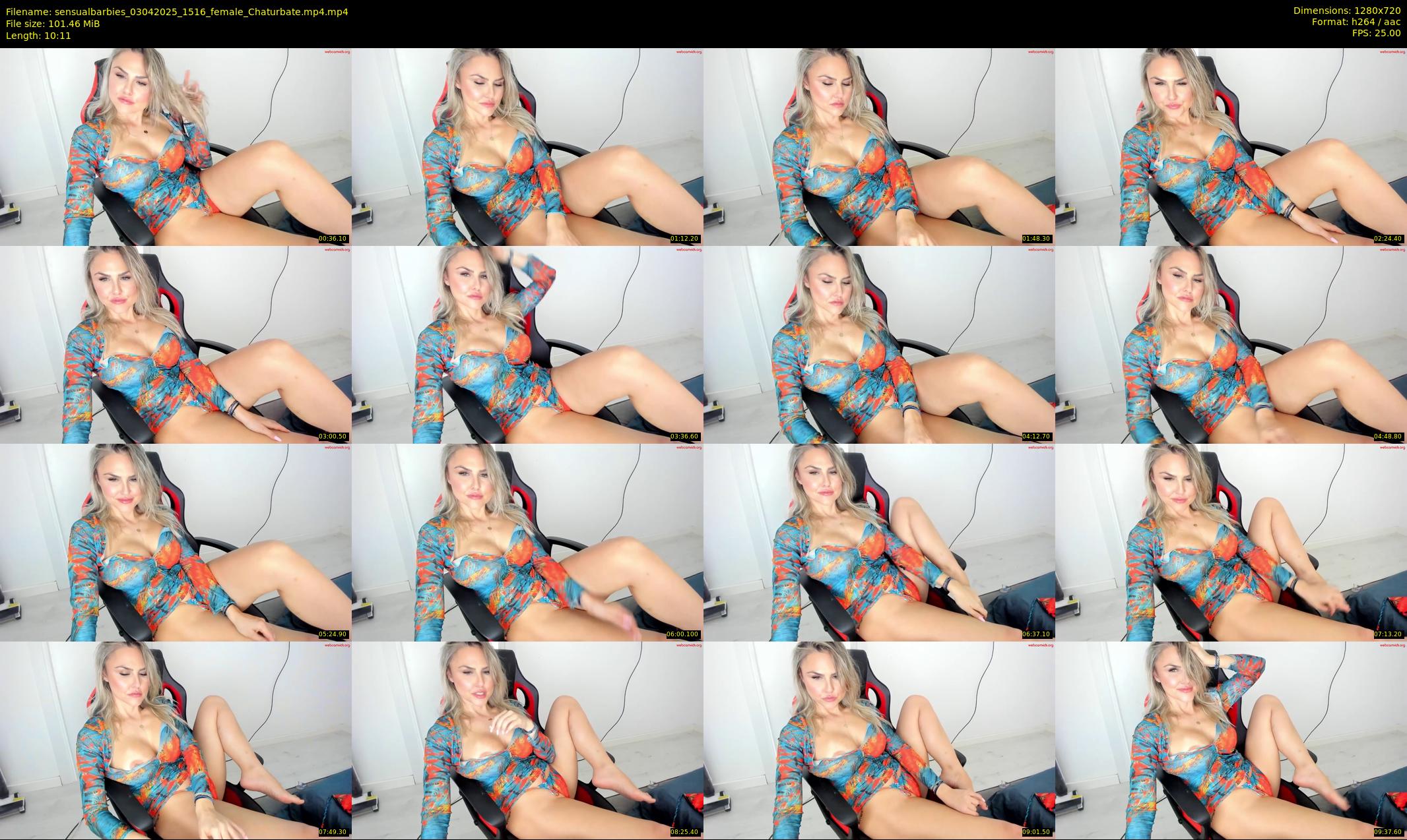 sensualbarbies — 11 minute Chaturbate female cam show recording, 720p, Apr 3, 2025
