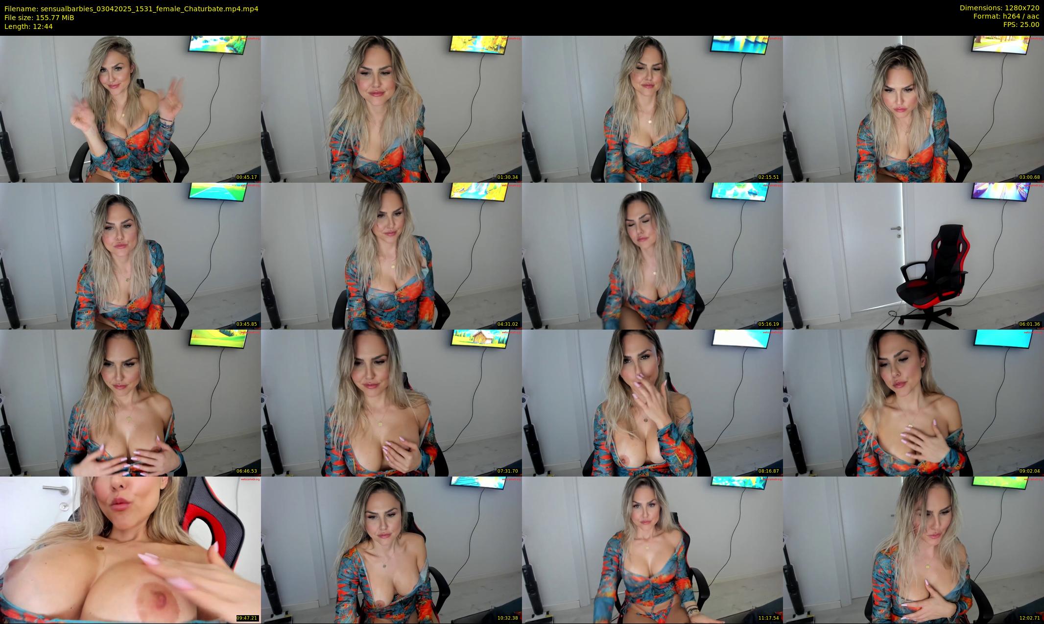 sensualbarbies — 13 minute Chaturbate female cam show recording, 720p, Apr 3, 2025