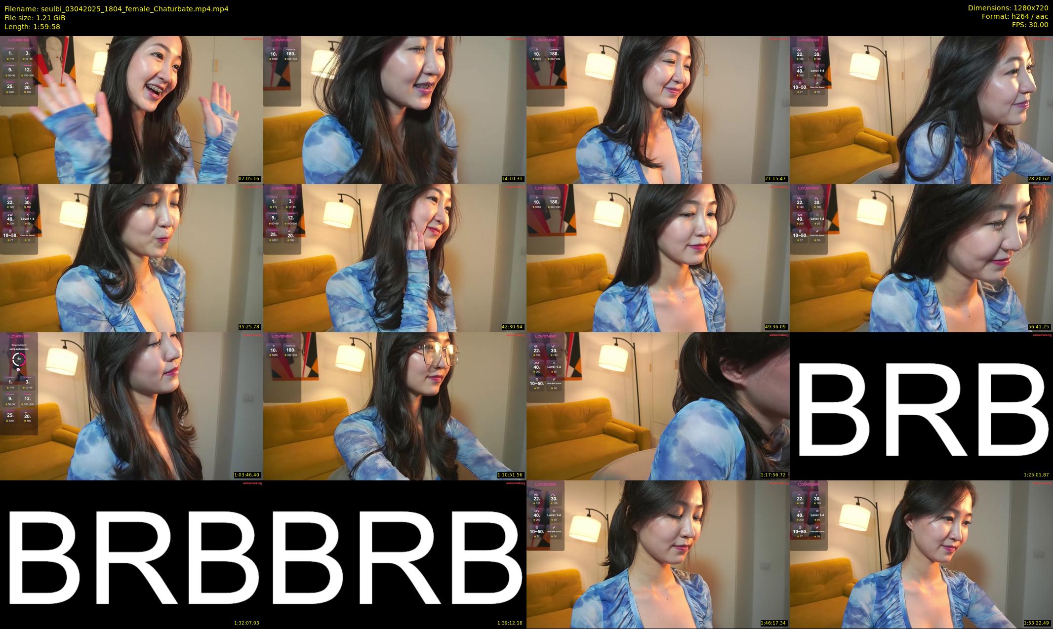 seulbi — 120 minute Chaturbate female cam show recording, 720p, Apr 3, 2025