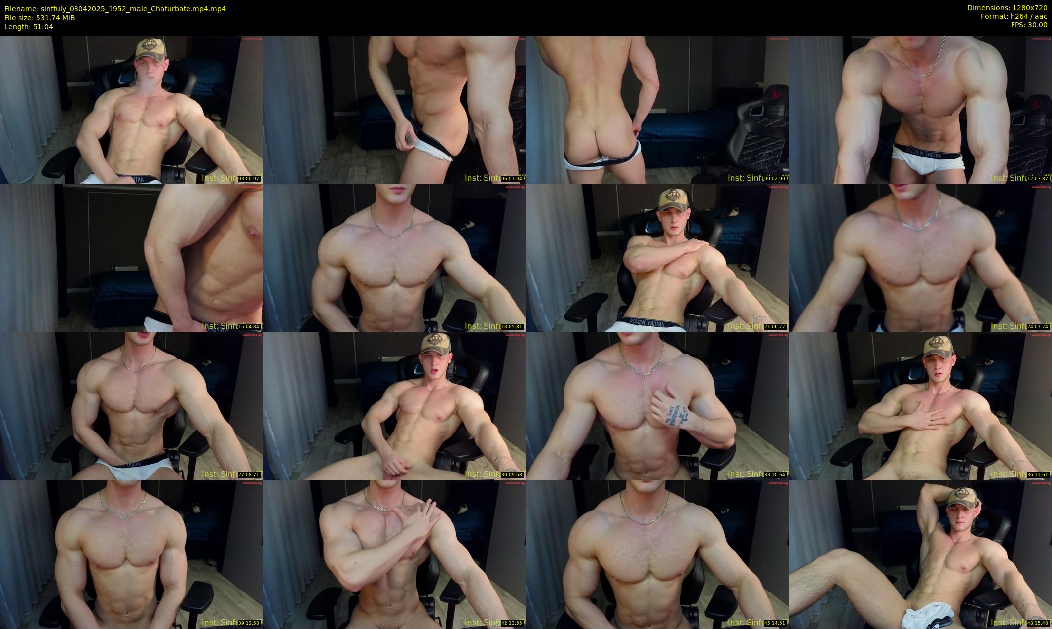 sinffuly — 52 minute Chaturbate male cam show recording, 720p, Apr 3, 2025