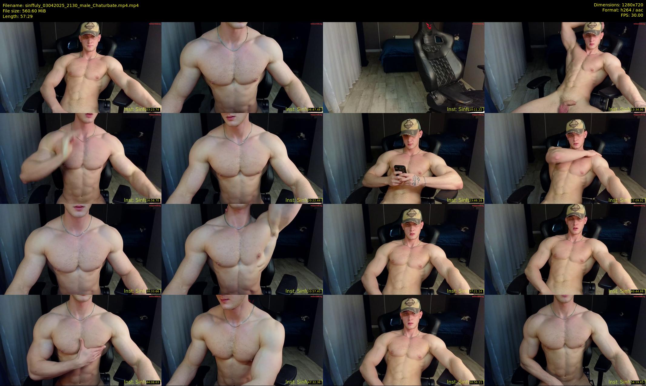 sinffuly — 58 minute Chaturbate male cam show recording, 720p, Apr 3, 2025