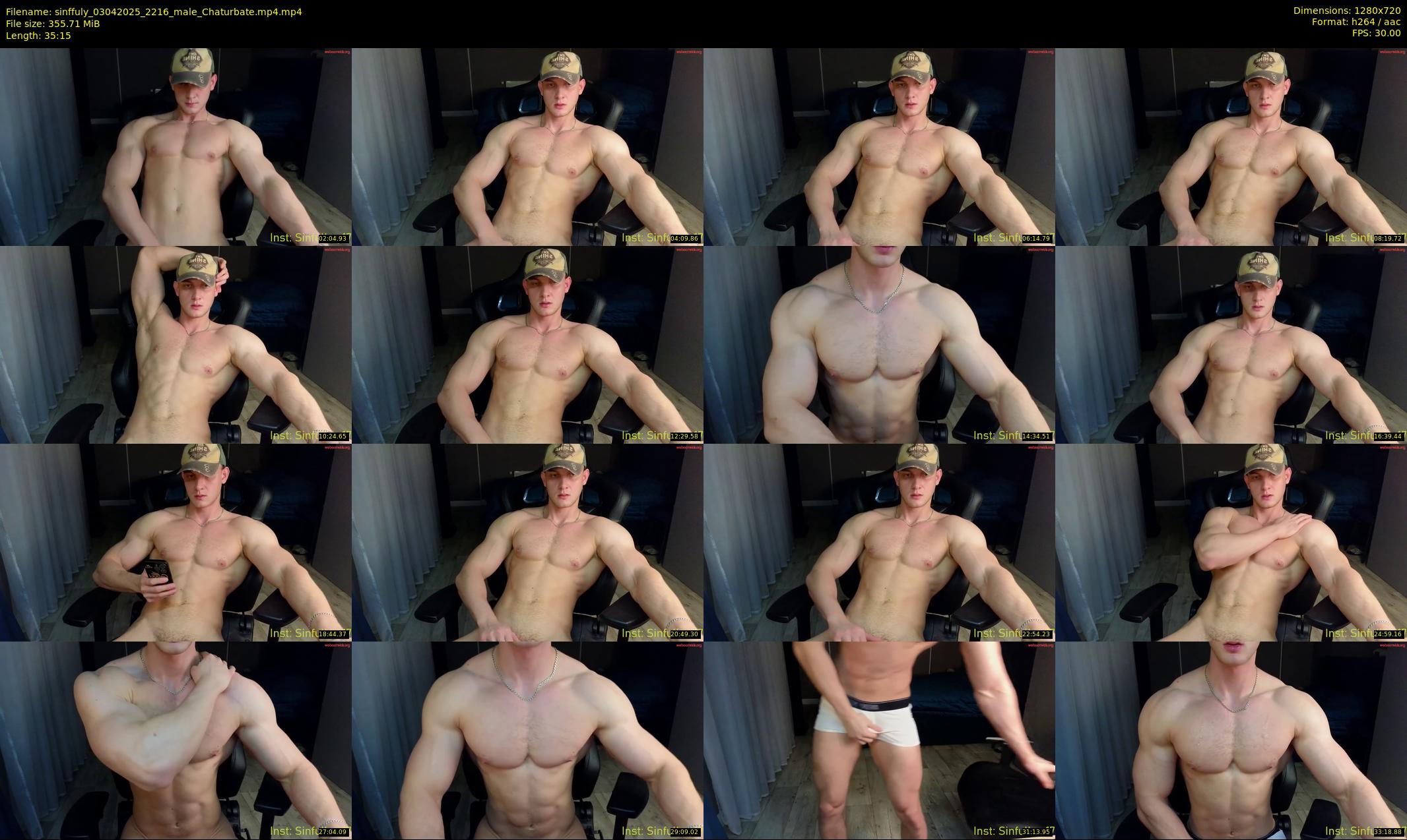 sinffuly — 36 minute Chaturbate male cam show recording, 720p, Apr 3, 2025