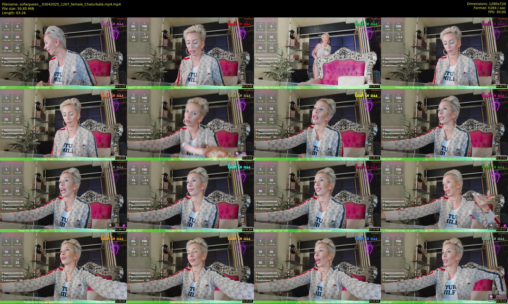sofiequeen_ — 4 minute Chaturbate female cam show recording, 720p, Apr 3, 2025