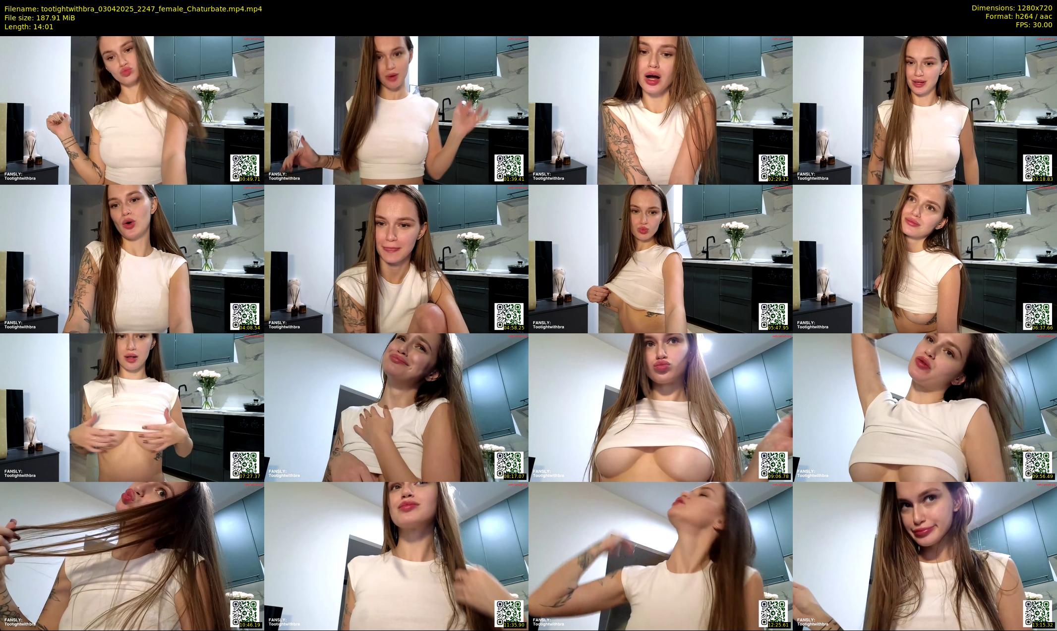 tootightwithbra — 15 minute Chaturbate female cam show recording, 720p, Apr 3, 2025