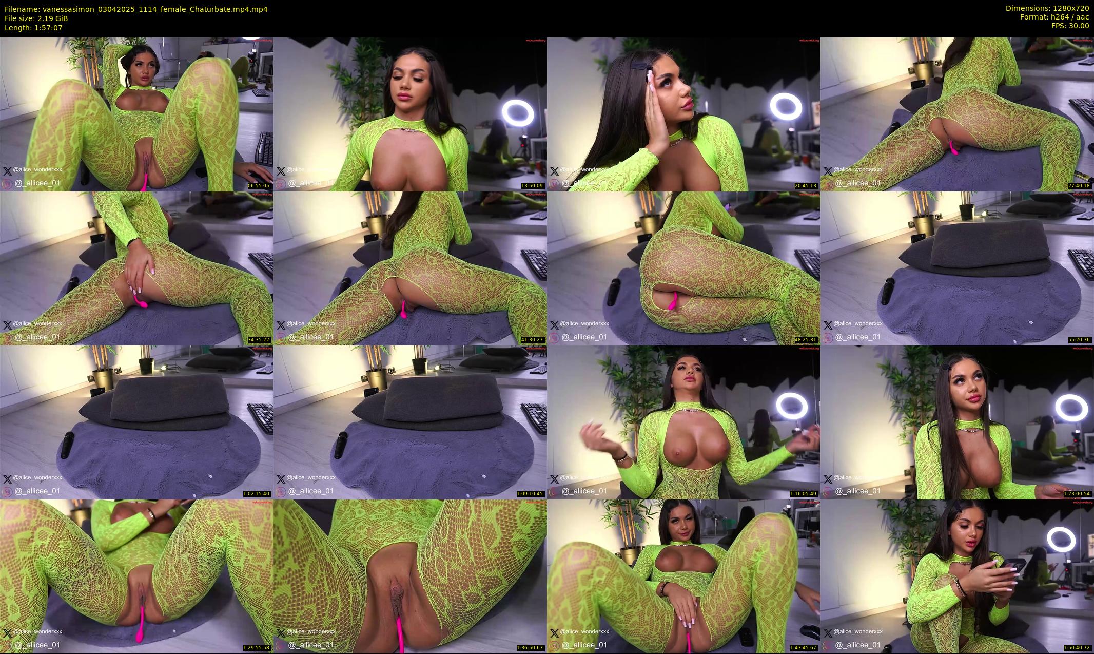 vanessasimon — 118 minute Chaturbate female cam show recording, 720p, Apr 3, 2025