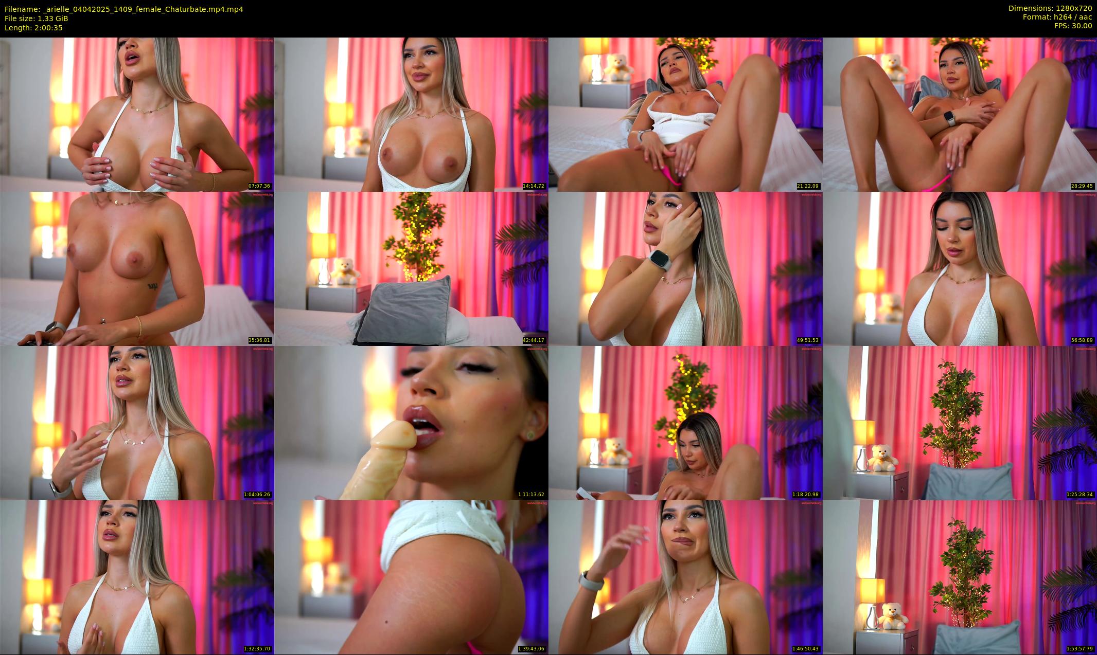_arielle — 121 minute Chaturbate female cam show recording, 720p, Apr 4, 2025