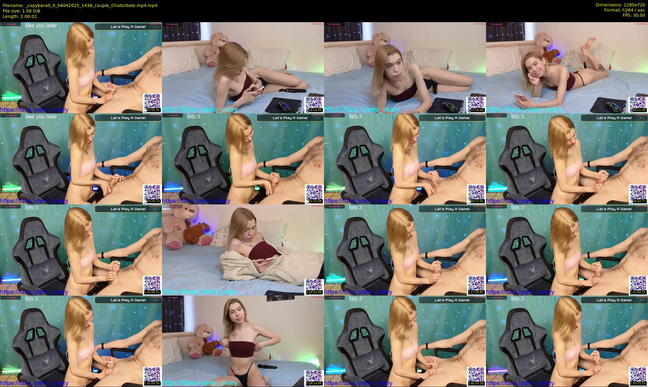 _capybara0_0 — 121 minute Chaturbate couple cam show recording, 720p, Apr 4, 2025