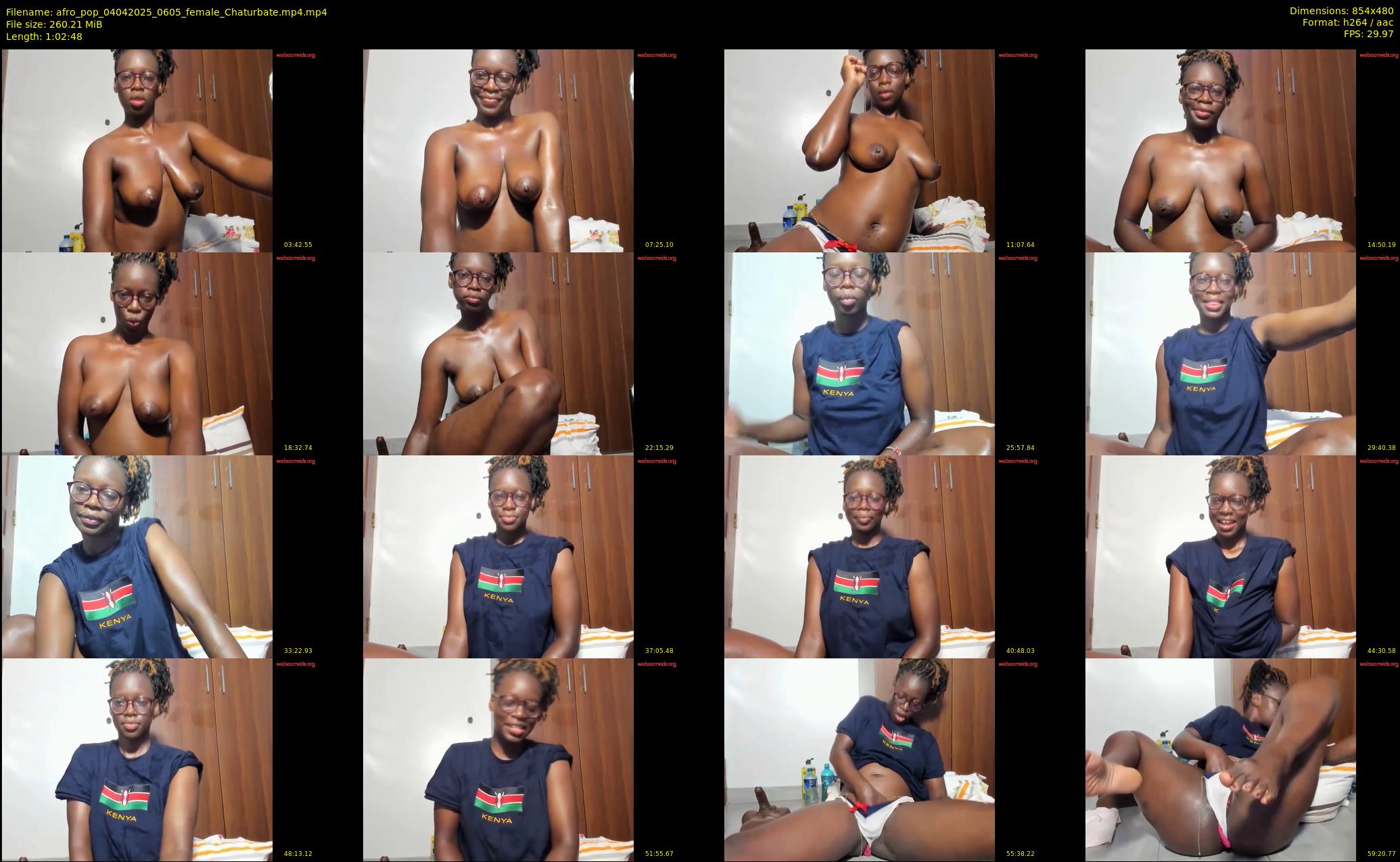 afro_pop — 63 minute Chaturbate female cam show recording, 480p, Apr 4, 2025