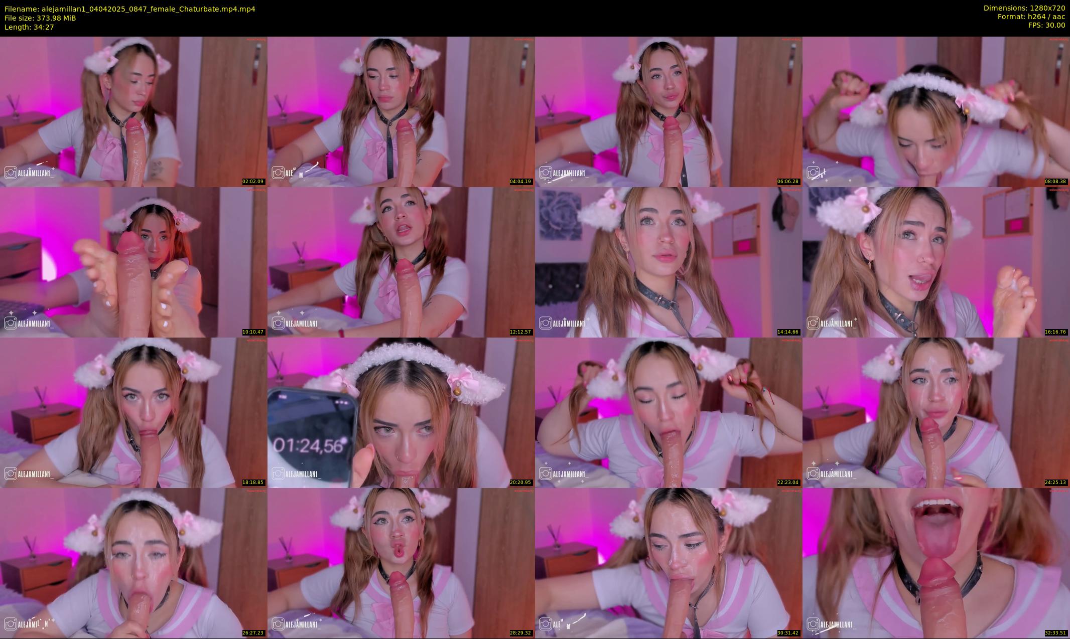 alejamillan1 — 35 minute Chaturbate female cam show recording, 720p, Apr 4, 2025