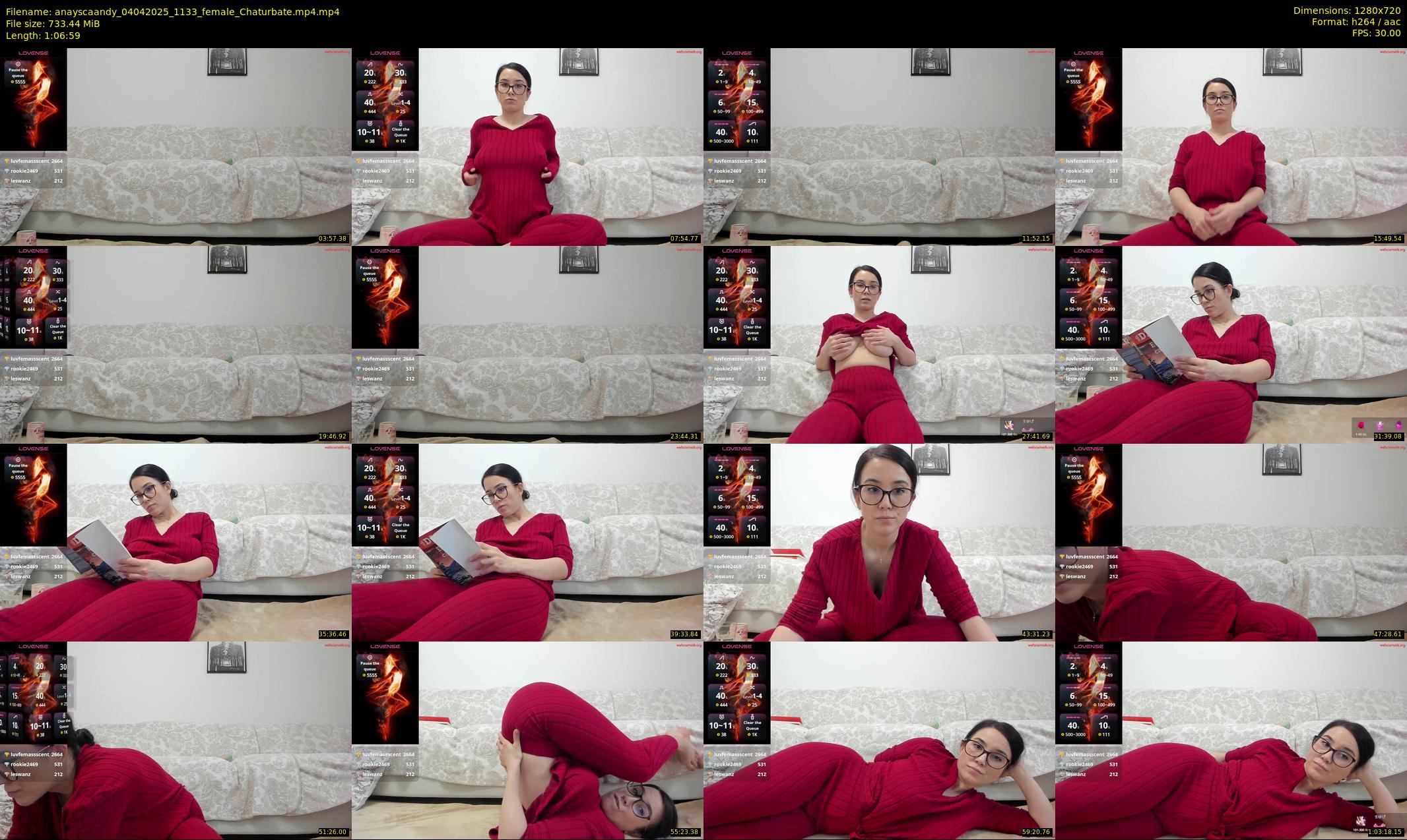 anayscaandy — 67 minute Chaturbate female cam show recording, 720p, Apr 4, 2025