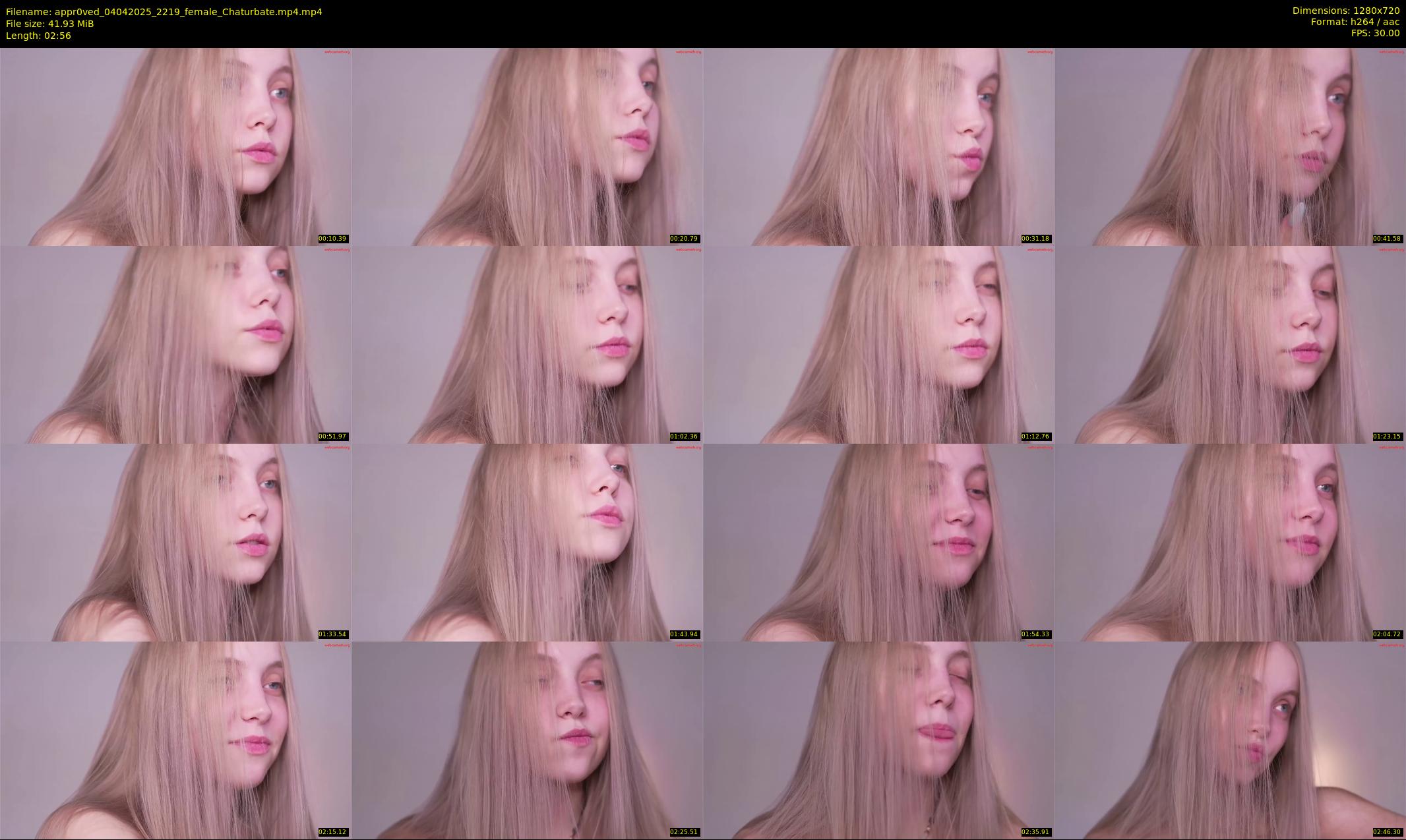 appr0ved — 3 minute Chaturbate female cam show recording, 720p, Apr 4, 2025