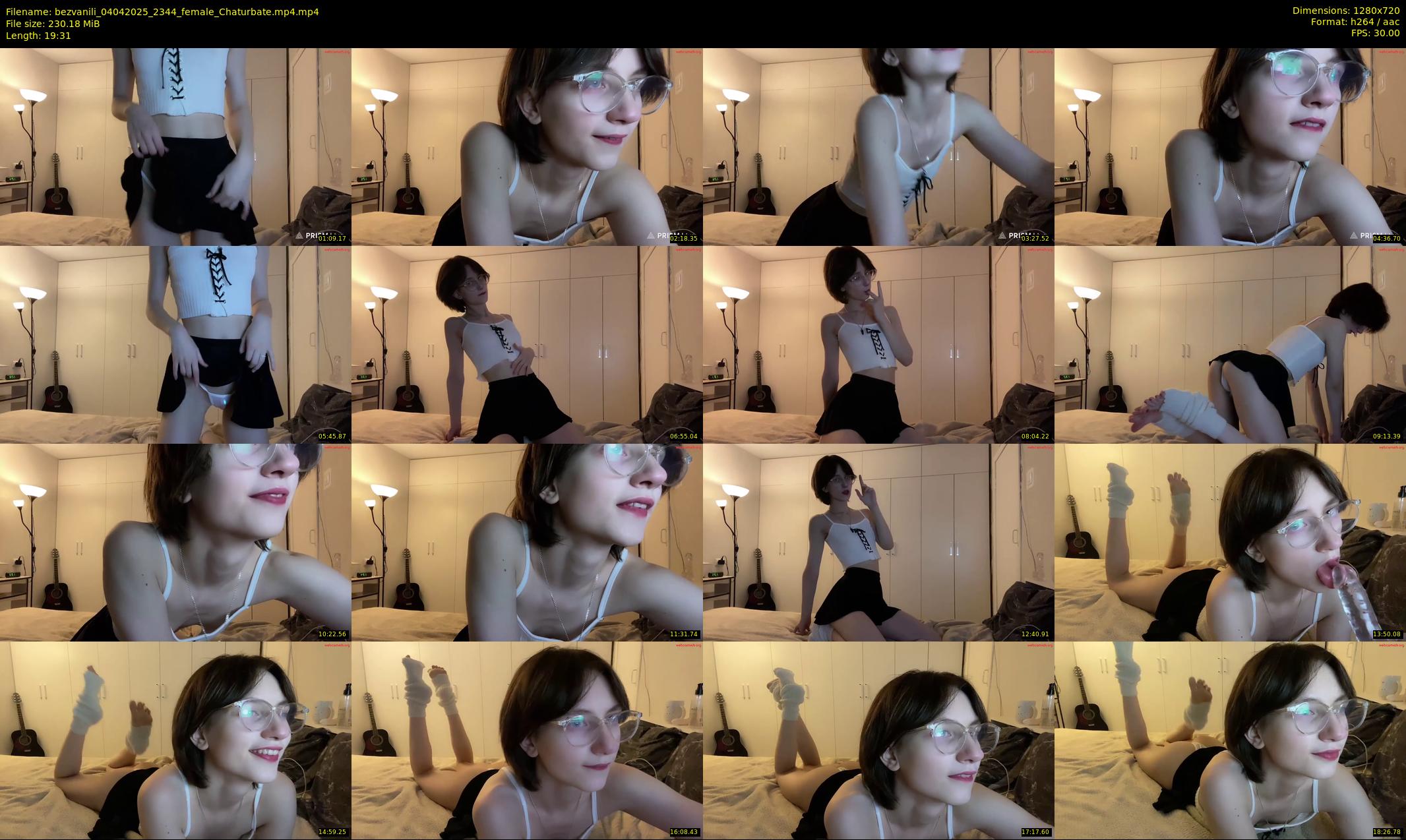 bezvanili — 20 minute Chaturbate female cam show recording, 720p, Apr 4, 2025