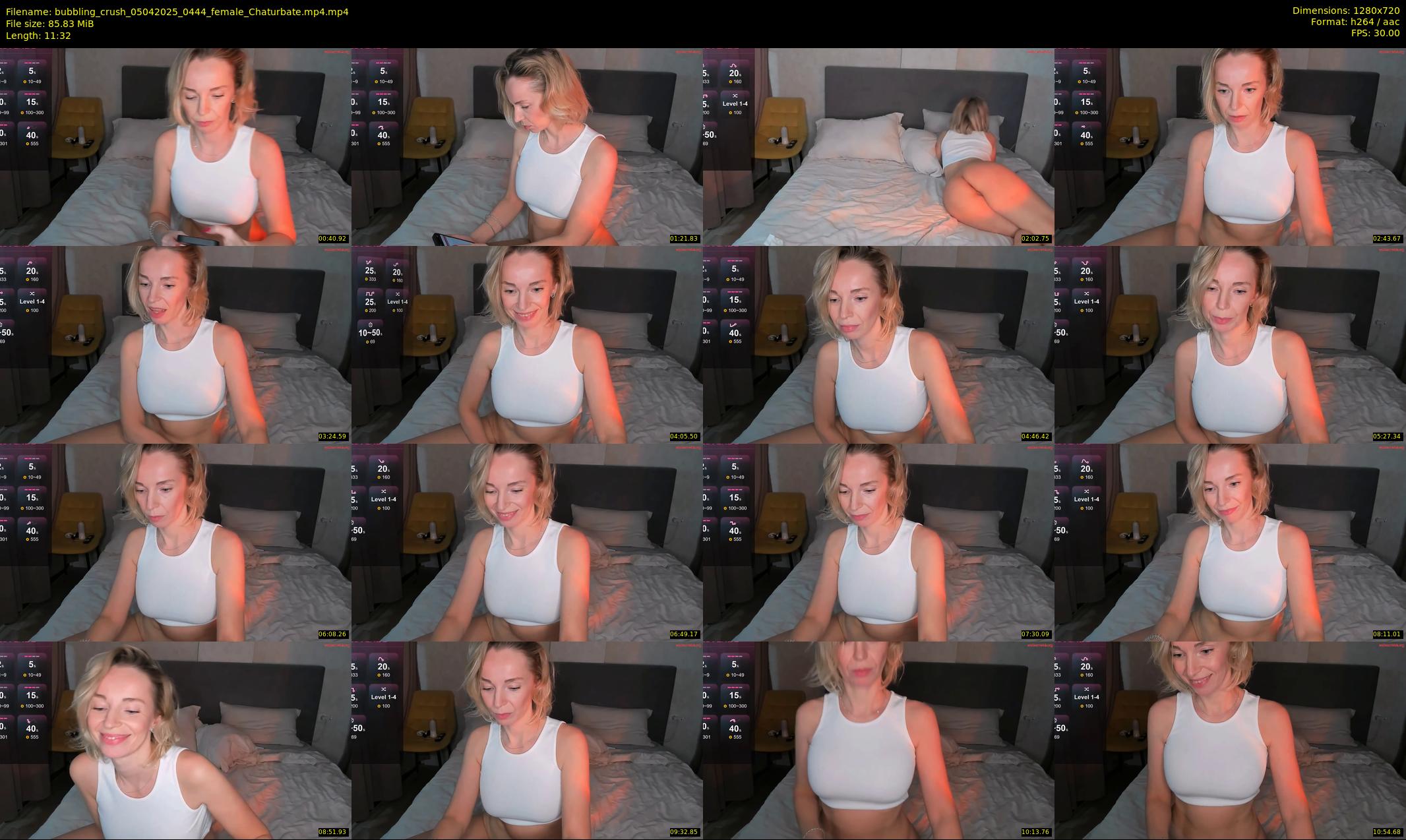 bubbling_crush — 12 minute Chaturbate female cam show recording, 720p, Apr 5, 2025