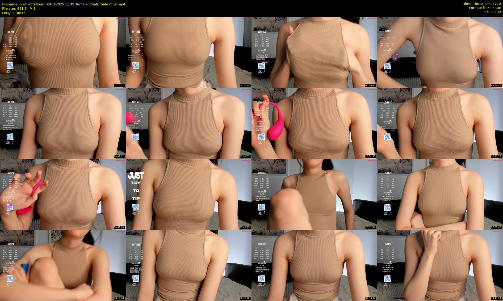 burnletitallburn — 37 minute Chaturbate female cam show recording, 720p, Apr 4, 2025