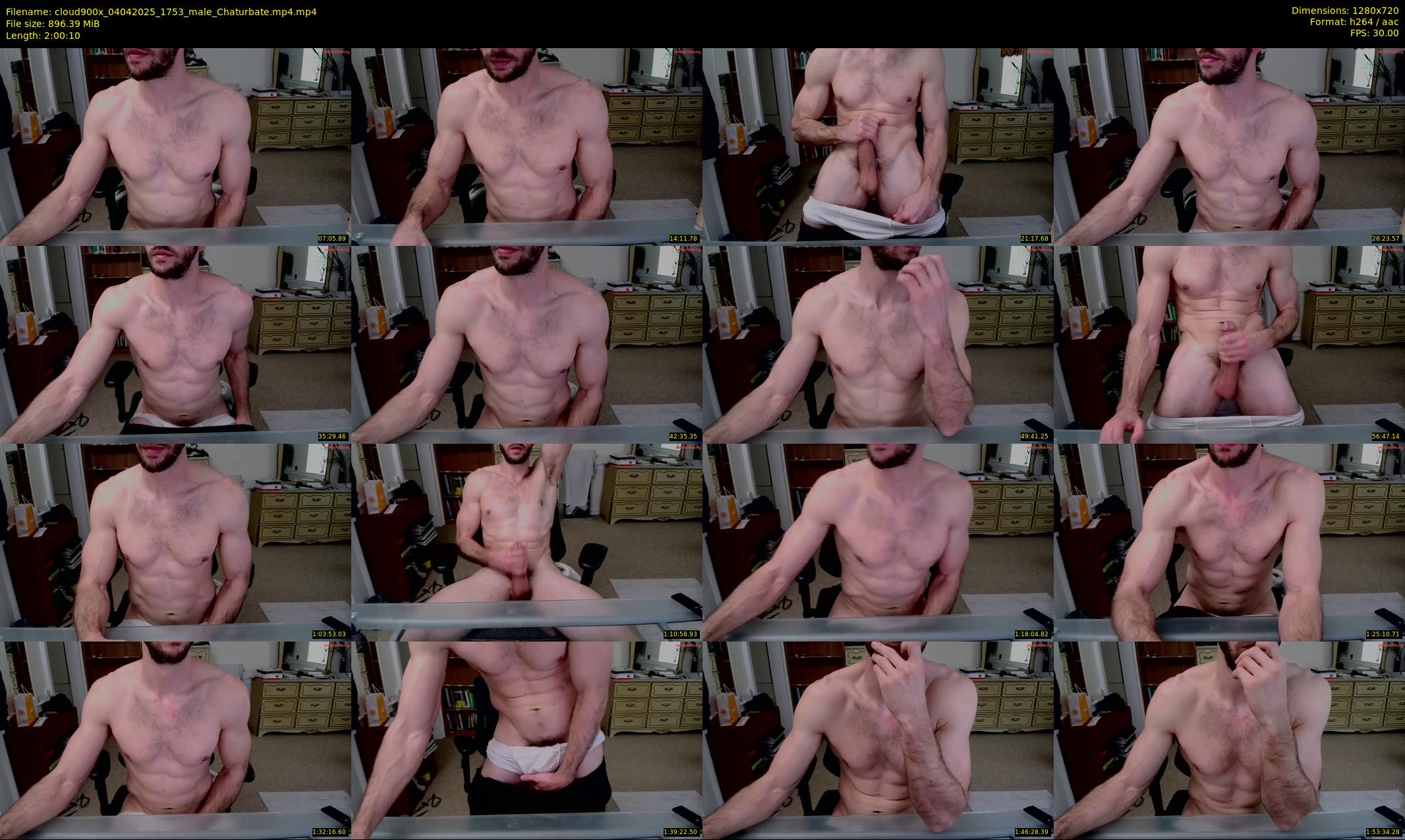cloud900x — 121 minute Chaturbate male cam show recording, 720p, Apr 4, 2025