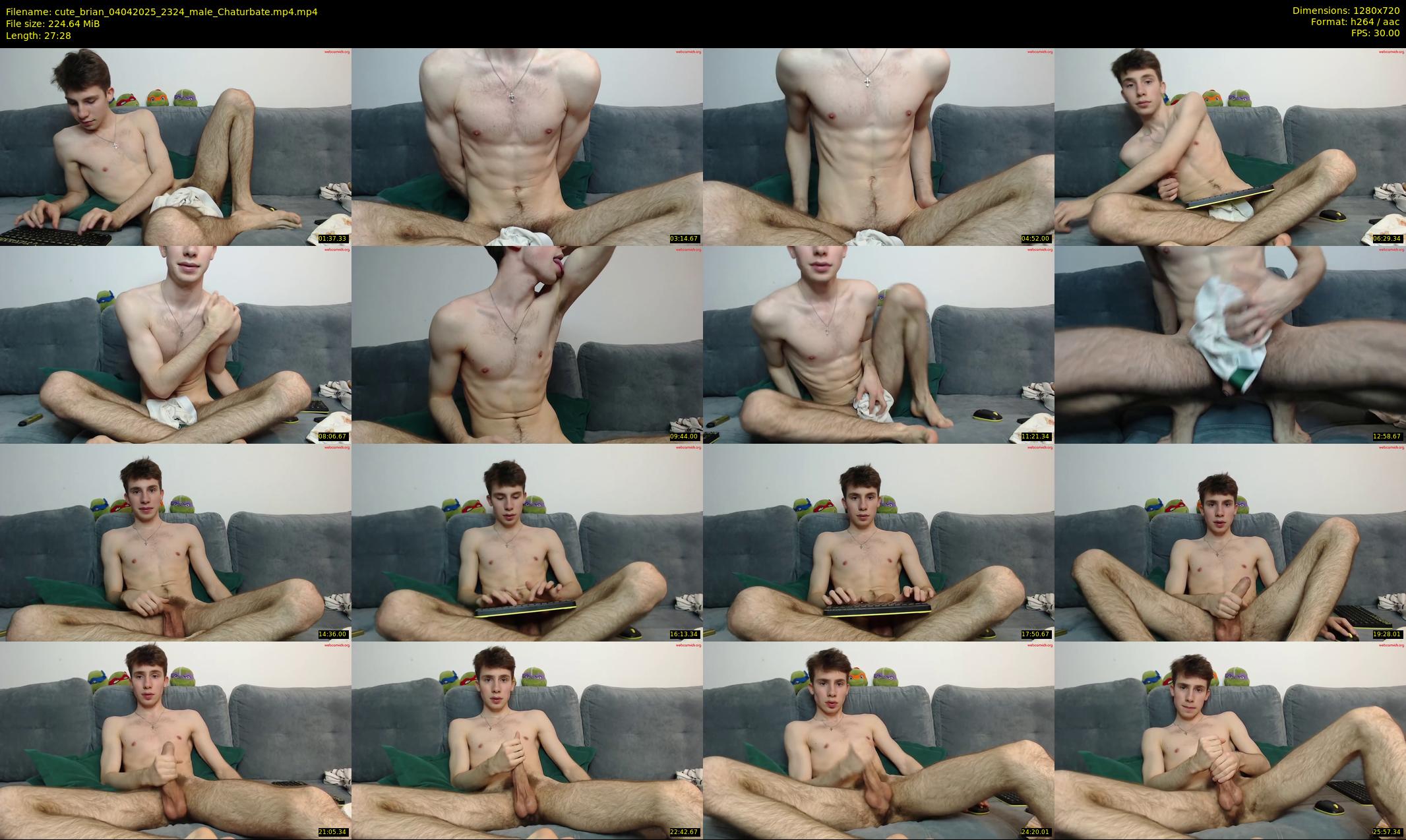cute_brian — 28 minute Chaturbate male cam show recording, 720p, Apr 4, 2025