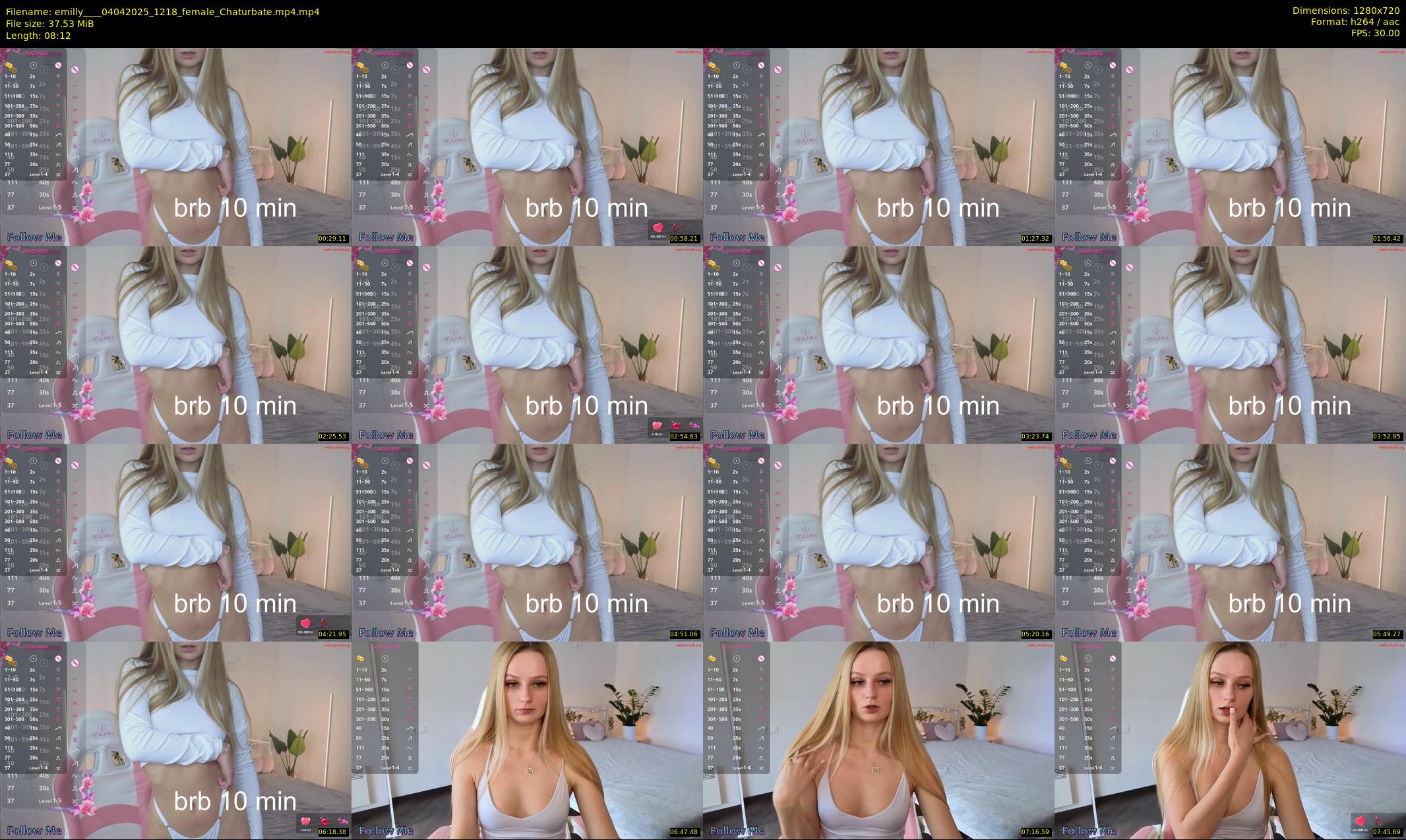 emilly___ — 9 minute Chaturbate female cam show recording, 720p, Apr 4, 2025