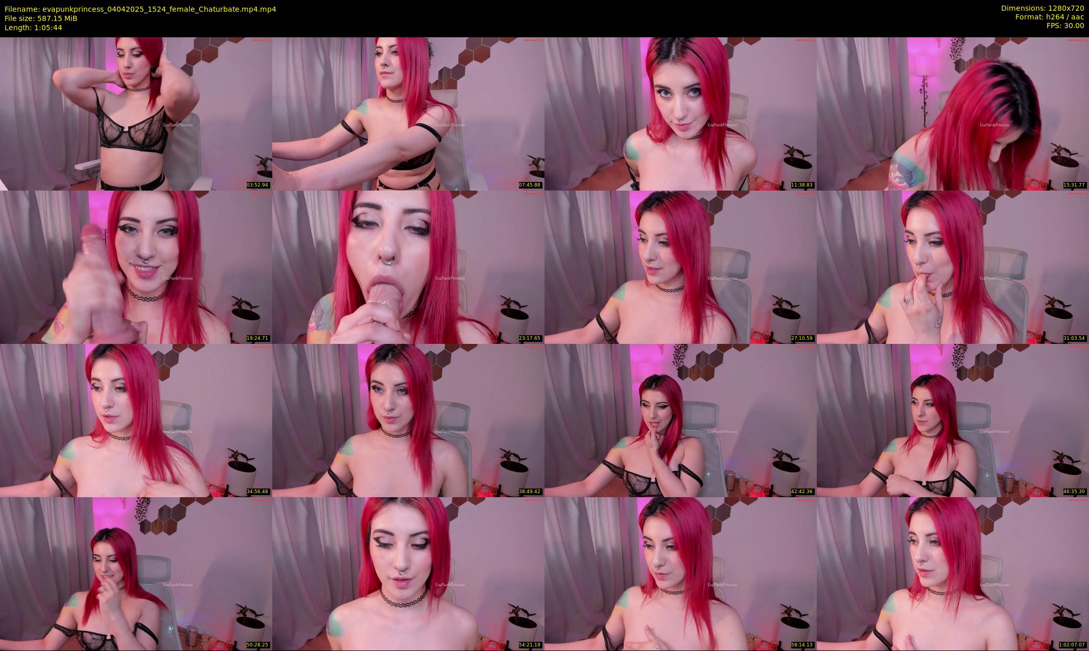 evapunkprincess — 66 minute Chaturbate female cam show recording, 720p, Apr 4, 2025