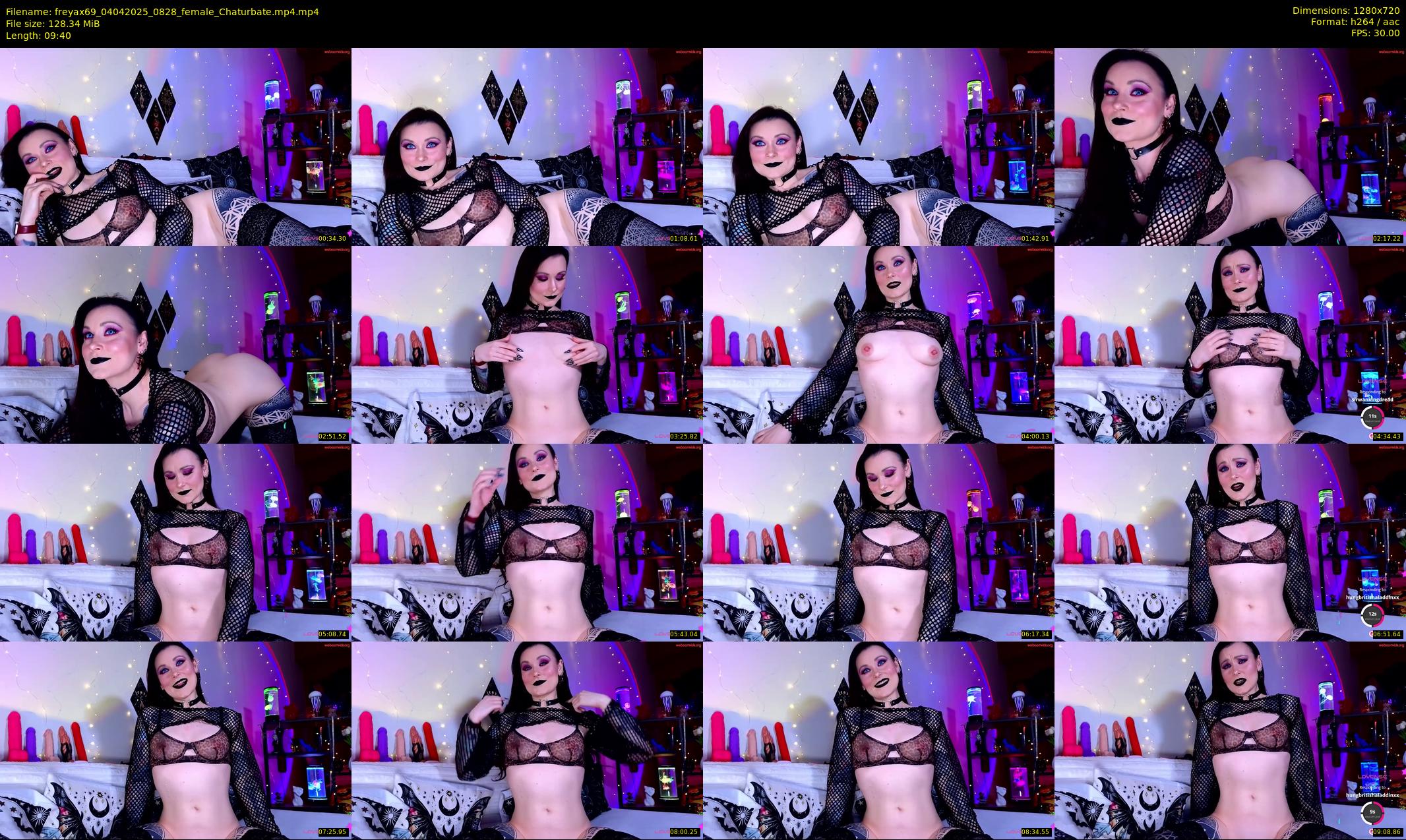 freyax69 — 10 minute Chaturbate female cam show recording, 720p, Apr 4, 2025
