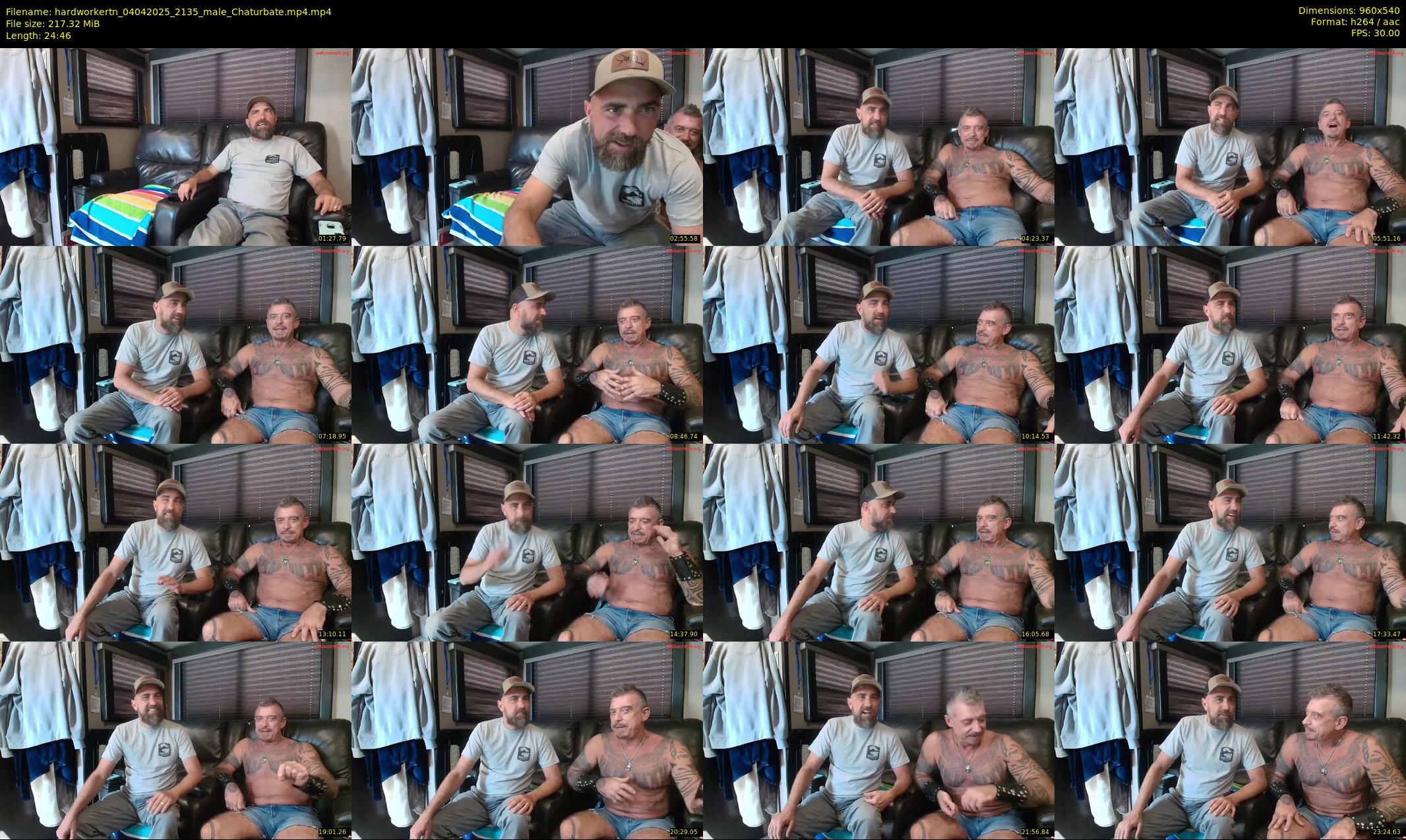 hardworkertn — 25 minute Chaturbate male cam show recording, 480p, Apr 4, 2025