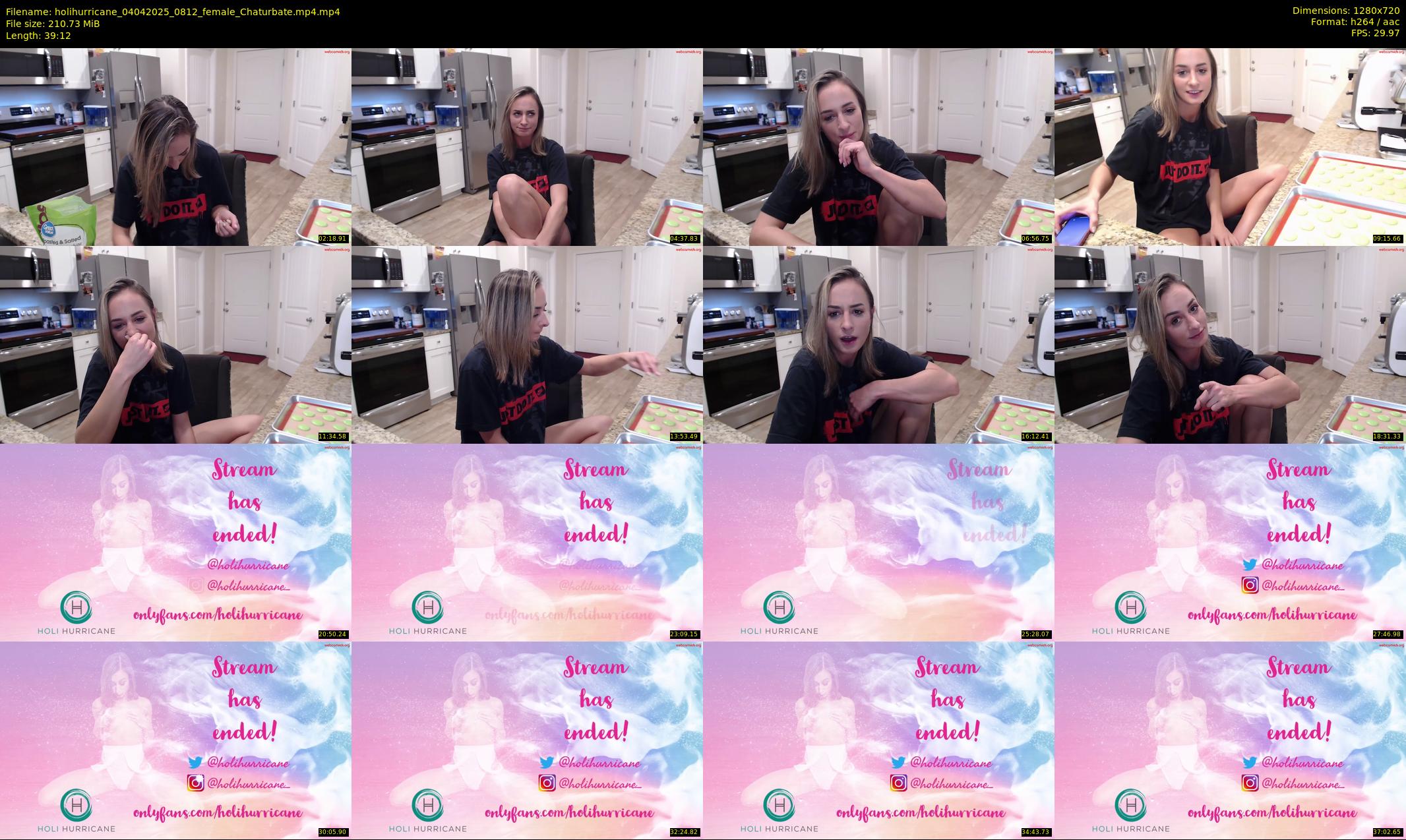 holihurricane — 40 minute Chaturbate female cam show recording, 720p, Apr 4, 2025