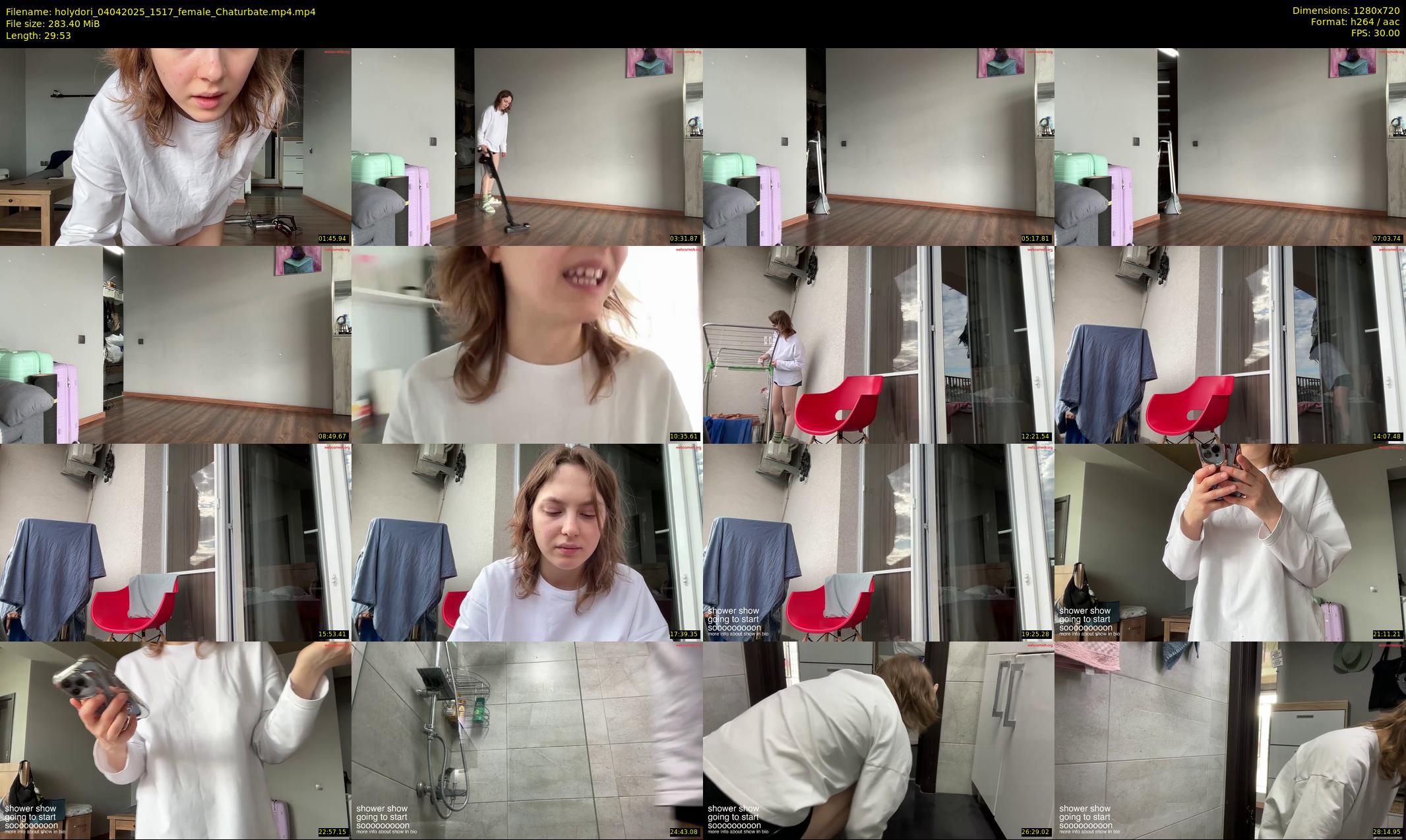 holydori — 30 minute Chaturbate female cam show recording, 720p, Apr 4, 2025