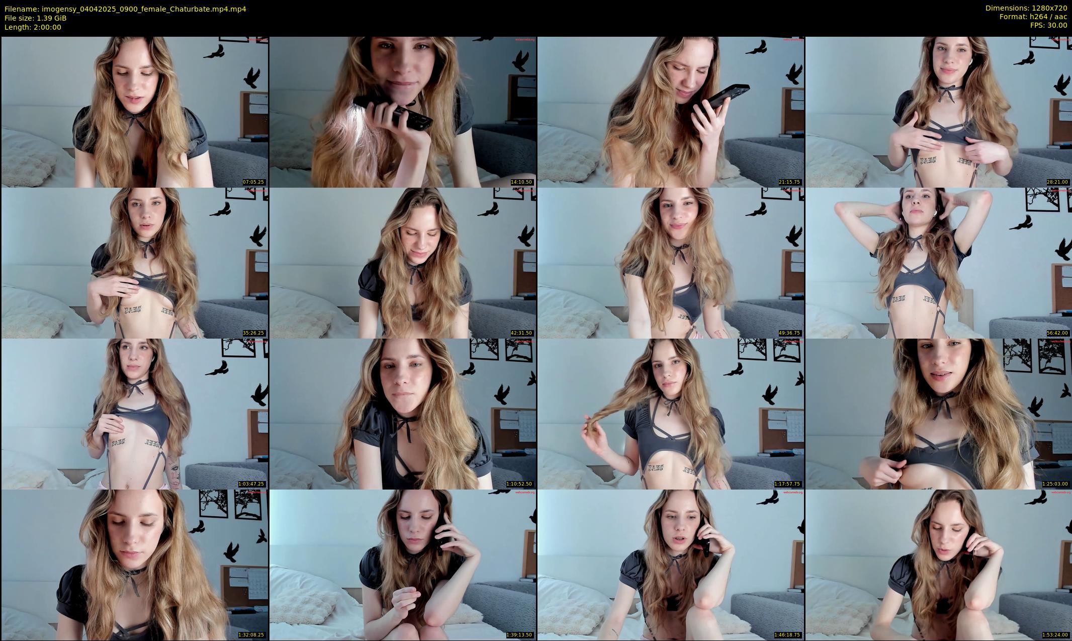imogensy — 120 minute Chaturbate female cam show recording, 720p, Apr 4, 2025