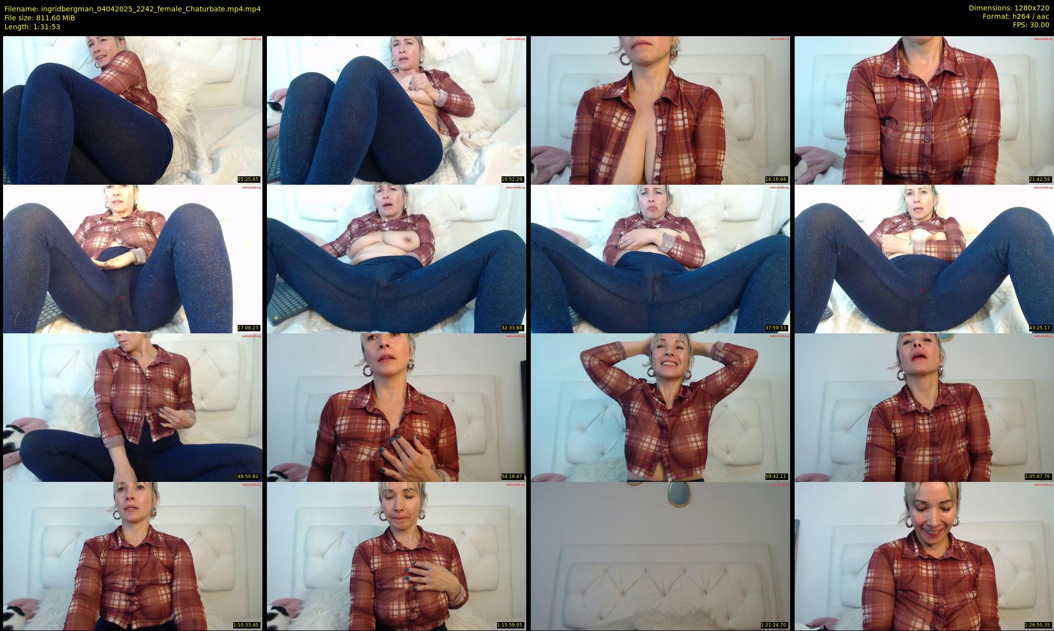 ingridbergman — 92 minute Chaturbate female cam show recording, 720p, Apr 4, 2025