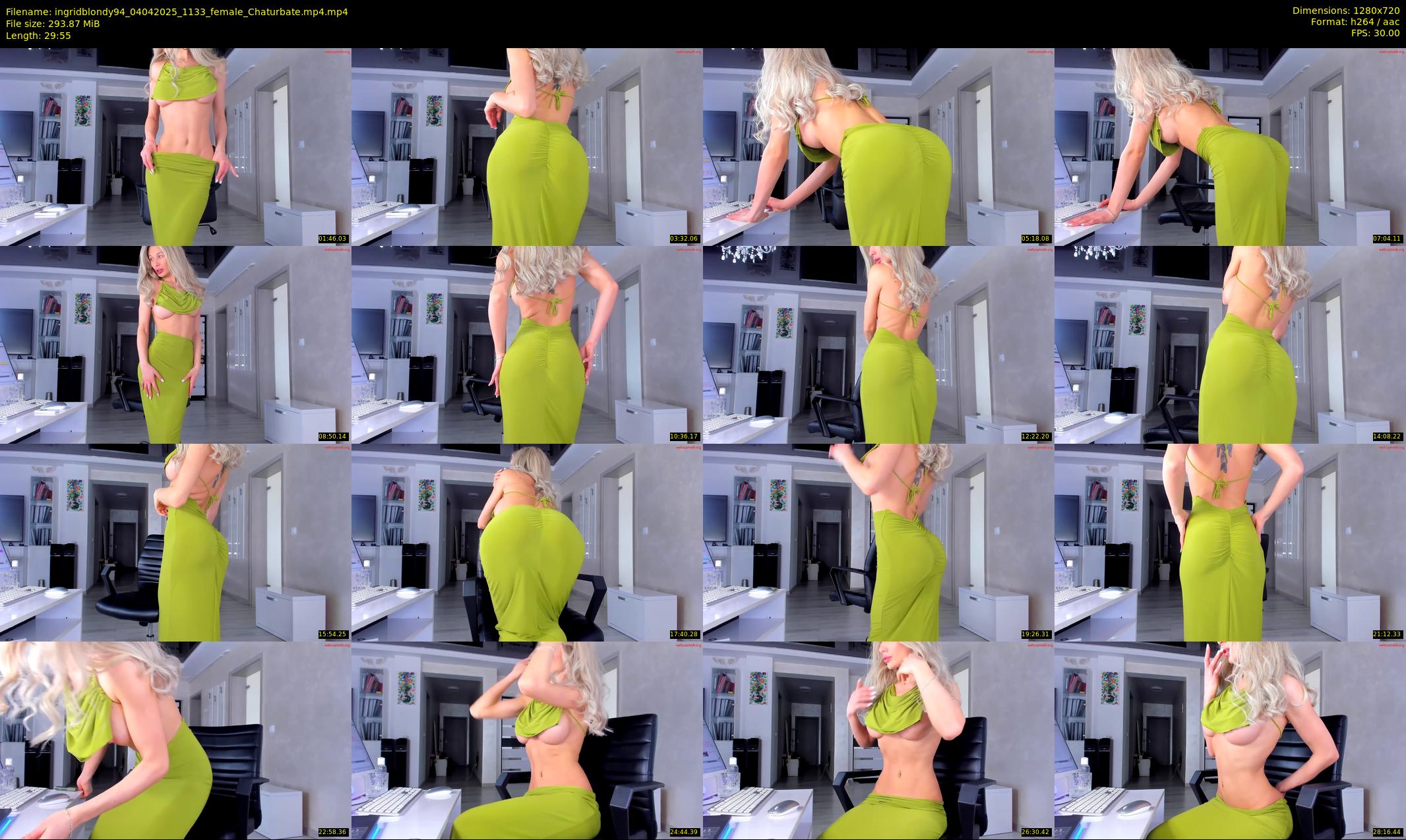 ingridblondy94 — 30 minute Chaturbate female cam show recording, 720p, Apr 4, 2025