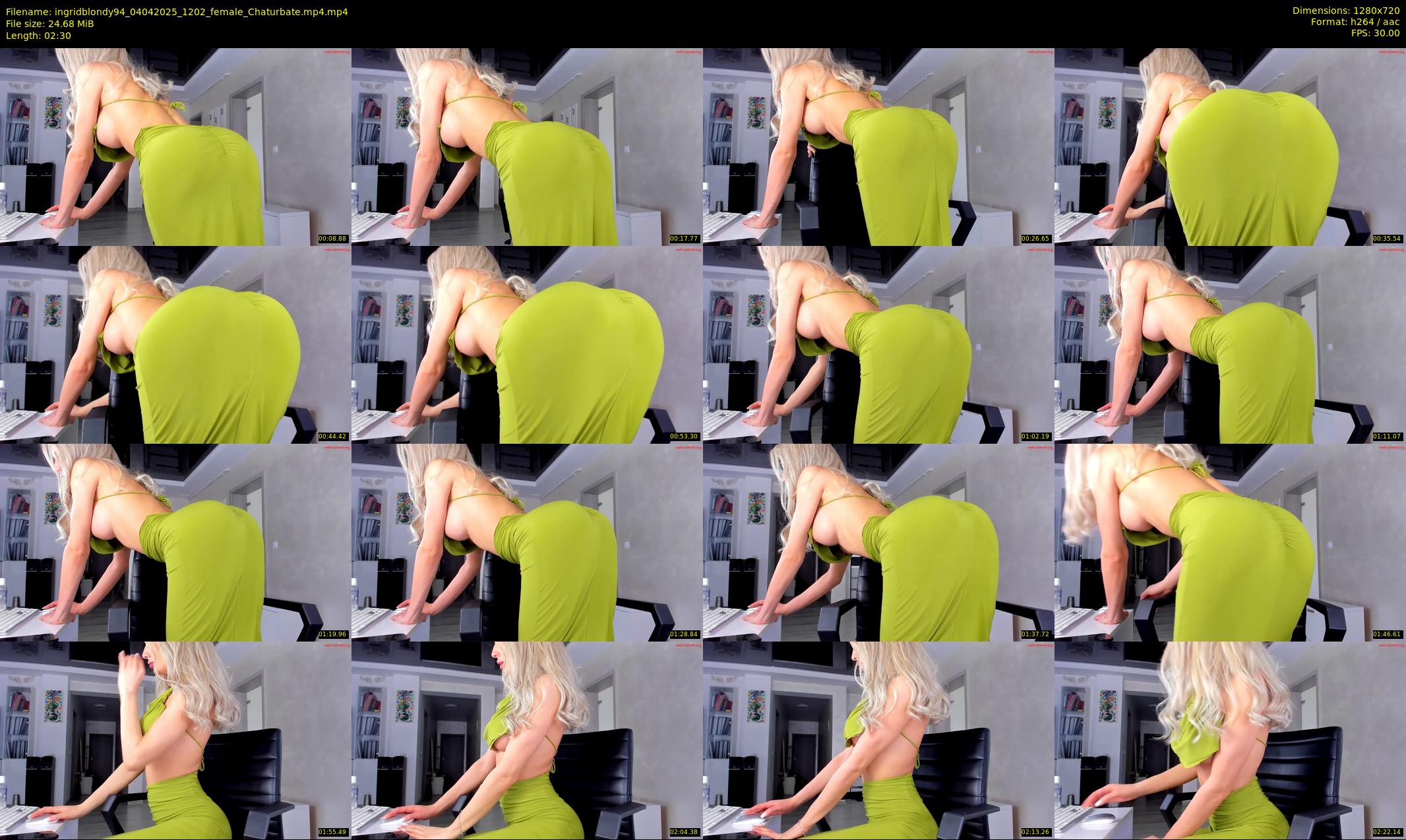 ingridblondy94 — 3 minute Chaturbate female cam show recording, 720p, Apr 4, 2025