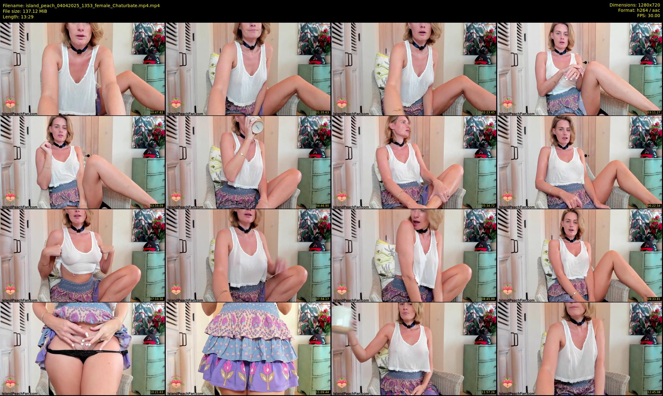 island_peach — 14 minute Chaturbate female cam show recording, 720p, Apr 4, 2025