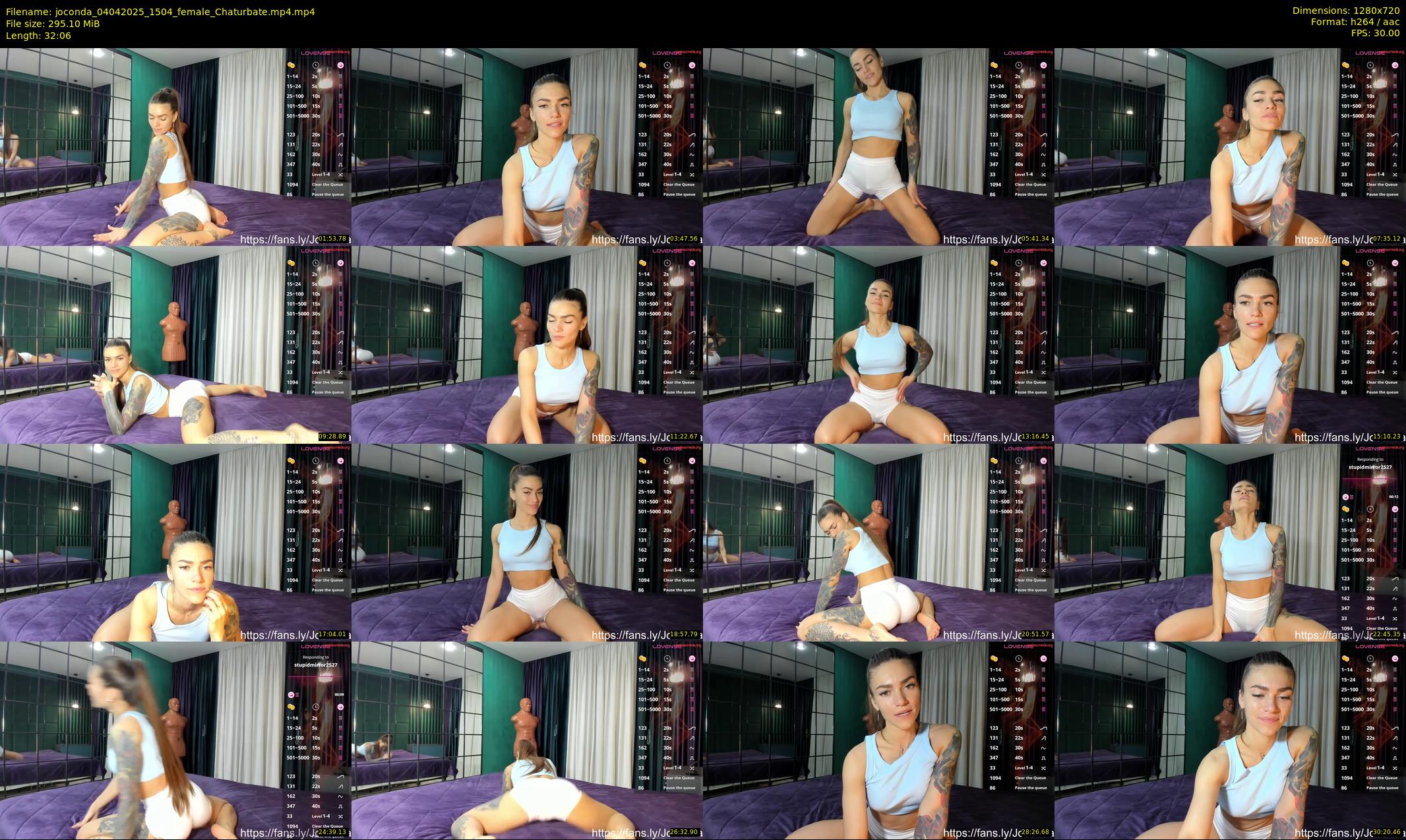 joconda — 33 minute Chaturbate female cam show recording, 720p, Apr 4, 2025