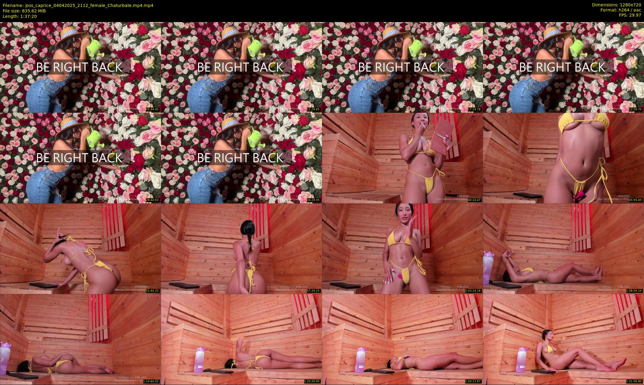 joss_caprice — 98 minute Chaturbate female cam show recording, 720p, Apr 4, 2025