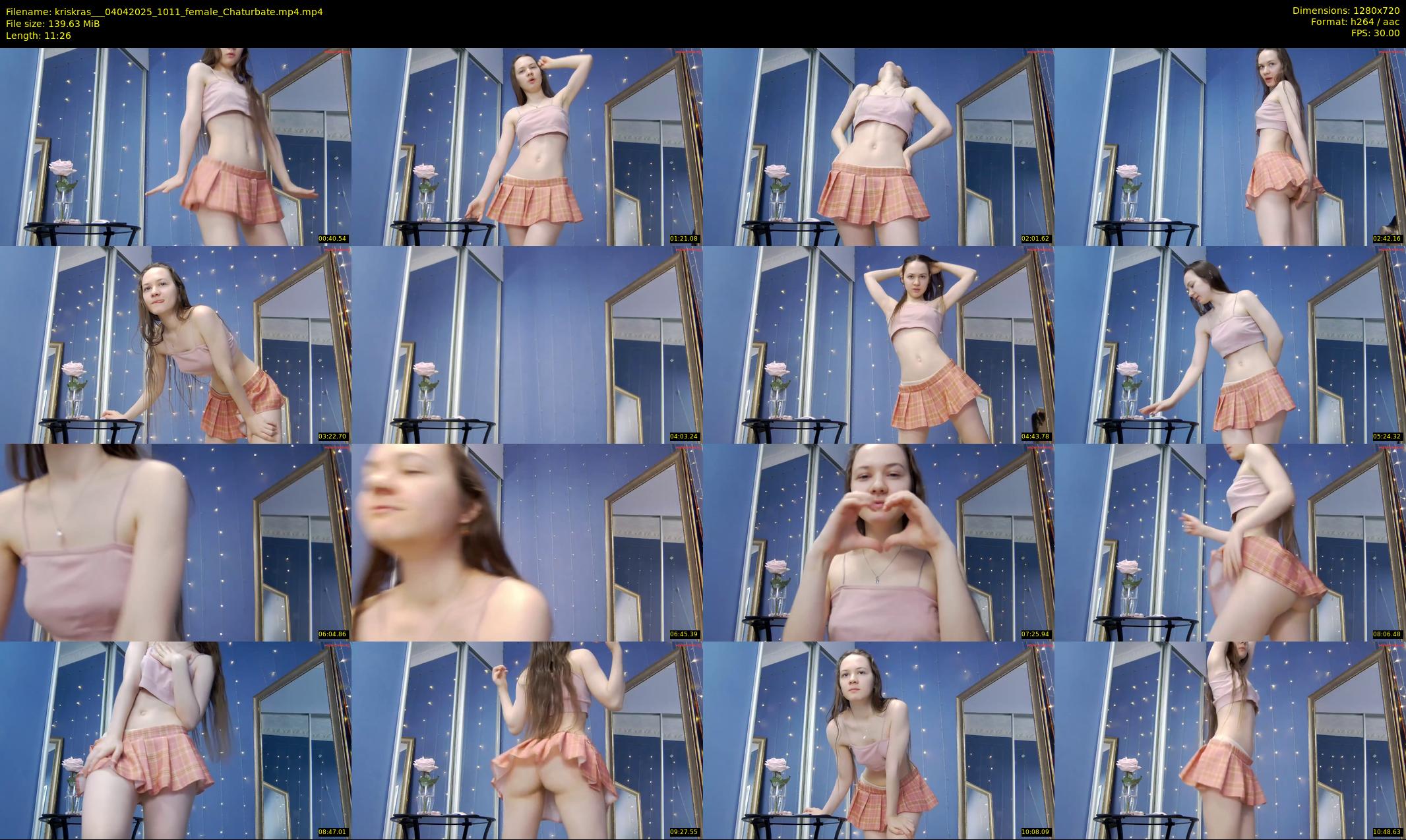 kriskras__ — 12 minute Chaturbate female cam show recording, 720p, Apr 4, 2025