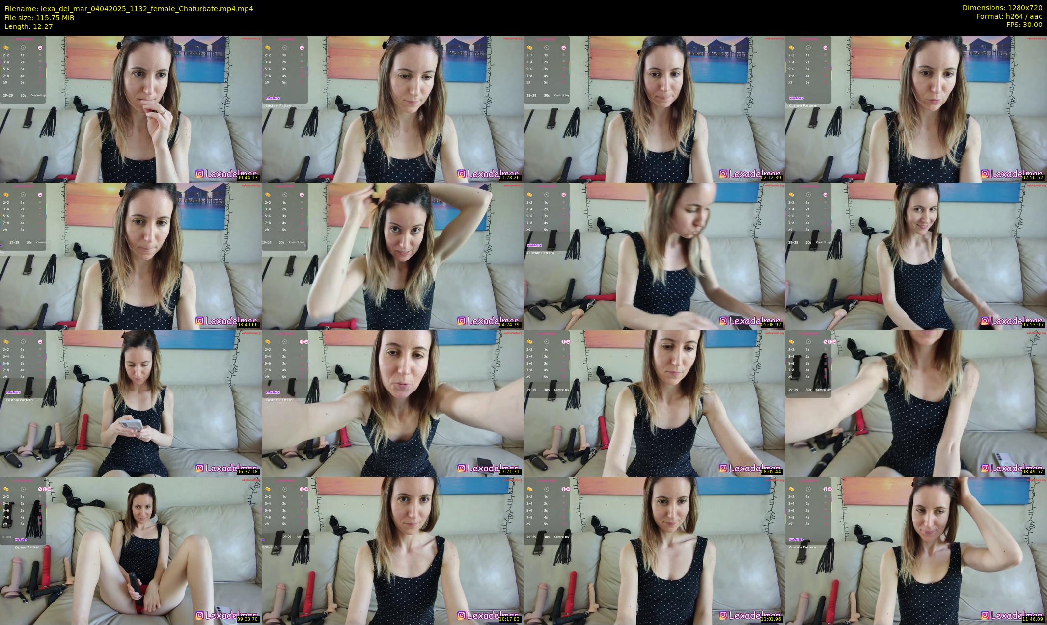 lexa_del_mar — 13 minute Chaturbate female cam show recording, 720p, Apr 4, 2025