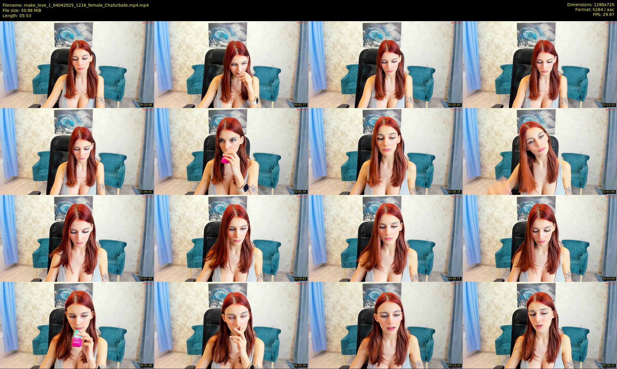 make_love_1 — 6 minute Chaturbate female cam show recording, 720p, Apr 4, 2025