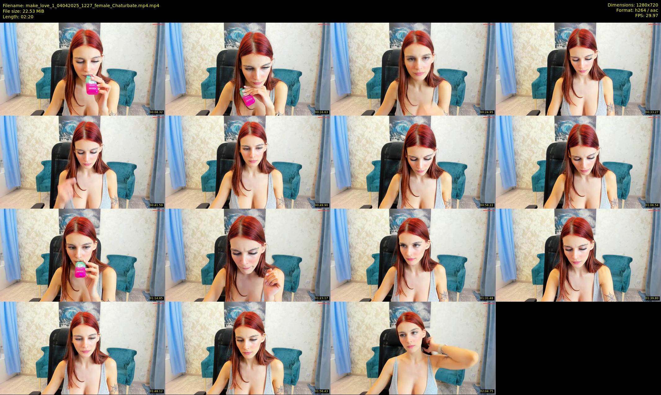 make_love_1 — 3 minute Chaturbate female cam show recording, 720p, Apr 4, 2025